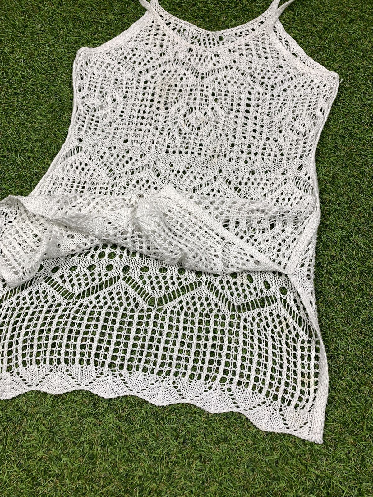 Vintage Vintage Mesh tank top singlet Y2K style Size S / US 4 / IT 40 - 2 Thumbnail