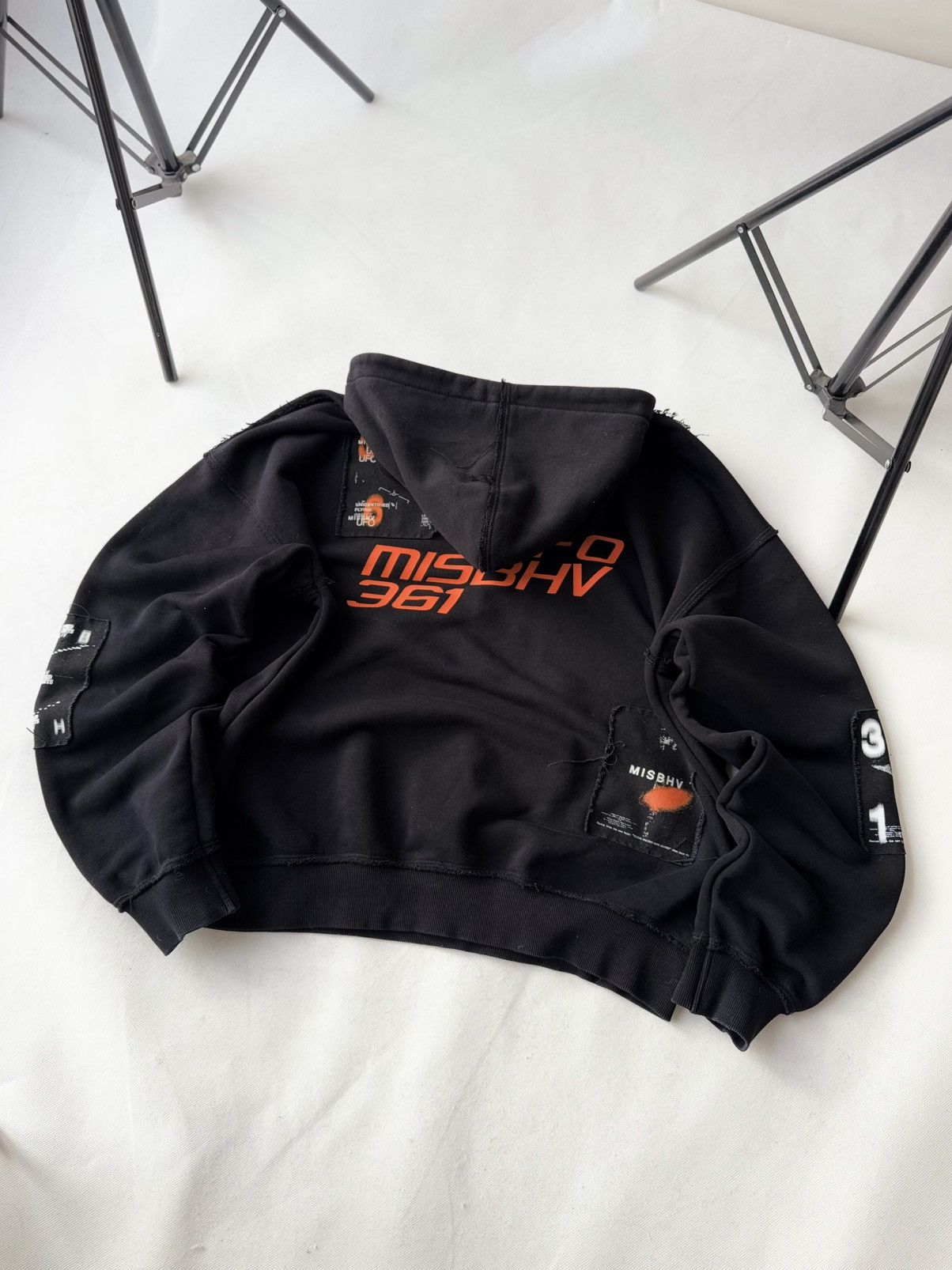 Misbhv MISBHV x UFO Print Boxy Fit Hoodie Distressed Type Hoodie Size US M / EU 48-50 / 2 - 25 Thumbnail
