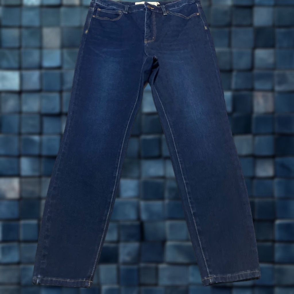 Soft Surroundings Soft Surroundings Jeans Womens Blue Dark Wash Skinny High Rise 12 Regular Stretch Denim City 90s Size 34" / US 12 / IT 48 - 1 Thumbnail