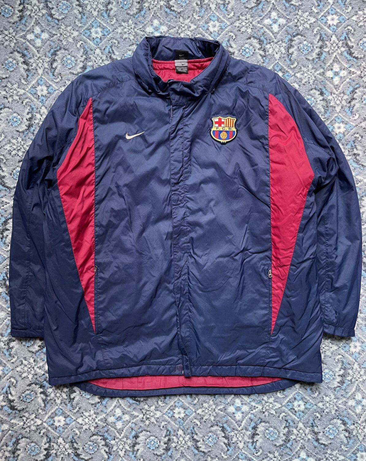 Nike Vintage Barcelona 2001 2002 Jacket train coach Size US XL / EU 56 / 4 - 1 Thumbnail