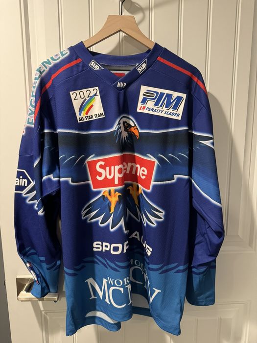 Supreme Supreme Eagle Hockey Jersey | Grailed