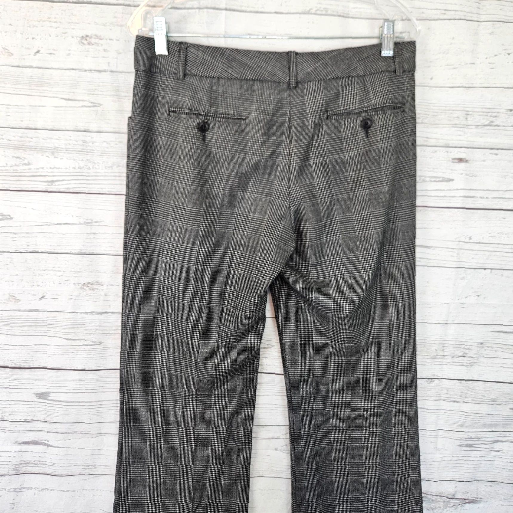 Norma Kamali Norma Kamali Pants Womens Slim Mid Rise Black Gray 6 Dress Pants Polyester Blend Regular 31.5" Inseam Size 28" / US 6 / IT 42 - 4 Thumbnail