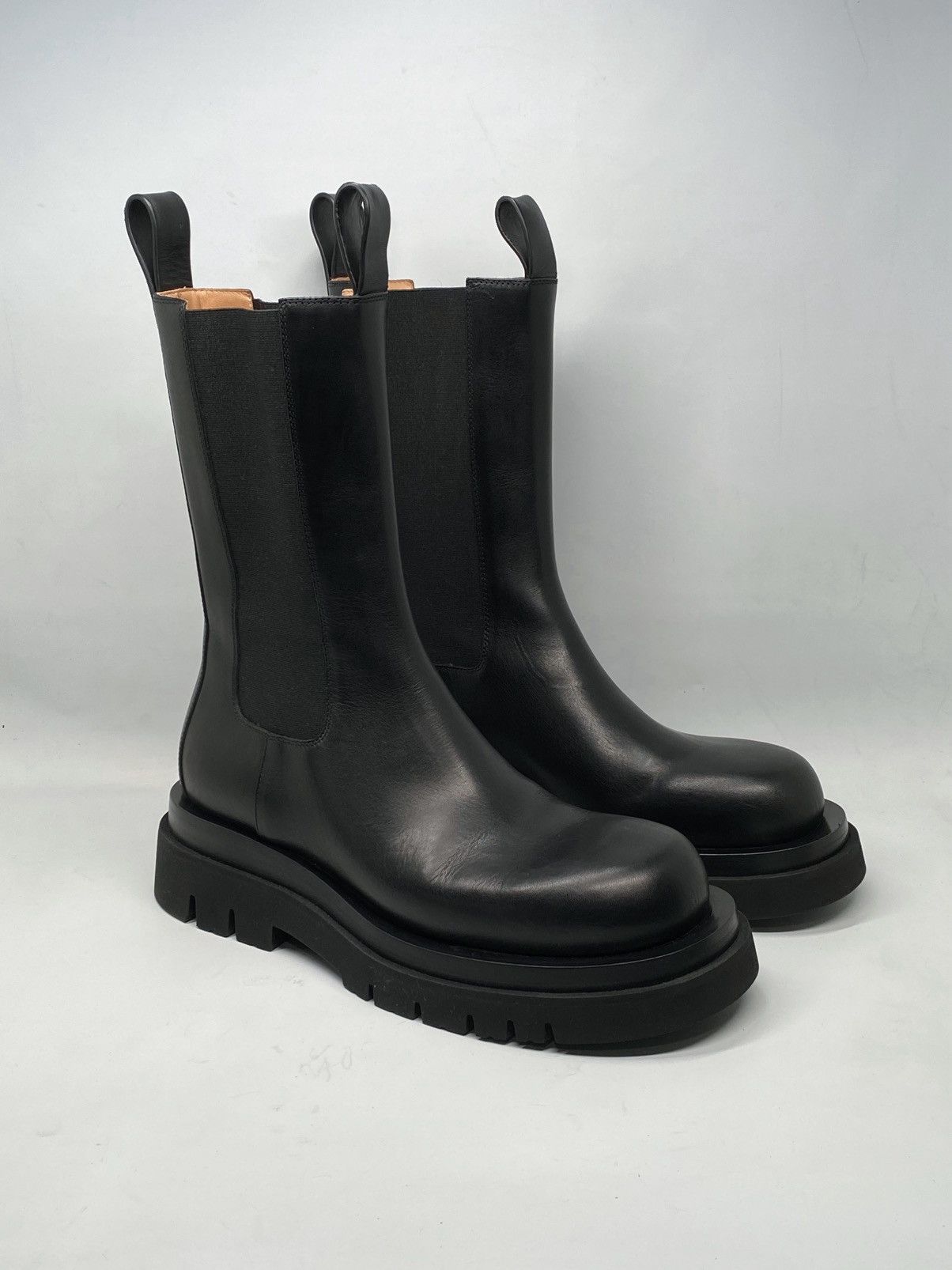 Bottega Veneta Bottega Veneta Lug Sole Leather Boots size 40 Size US 10 / IT 40 - 3 Thumbnail