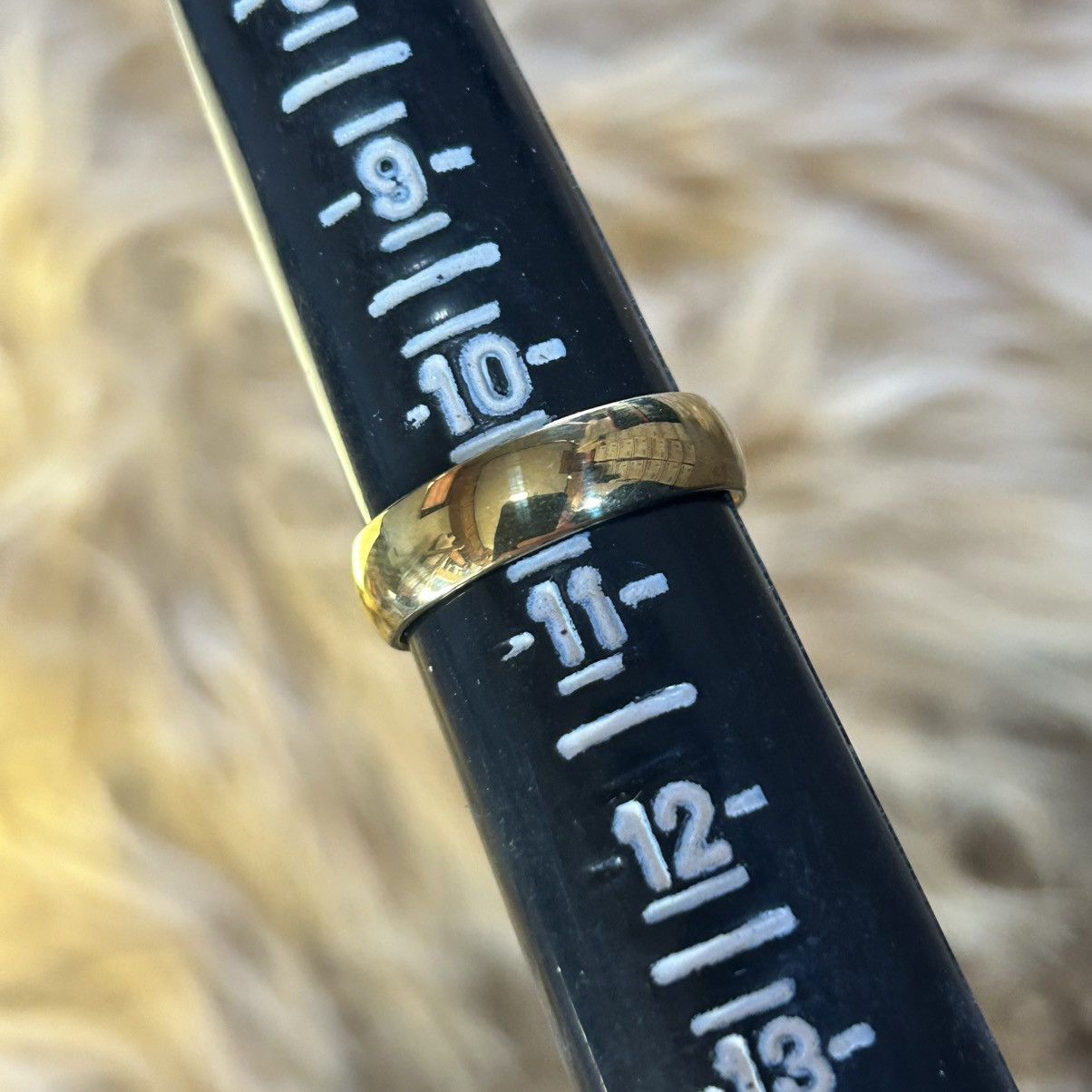 Jewelry Men’s 24kt 9999 6mm wedding band 10.5 Size ONE SIZE - 9 Thumbnail