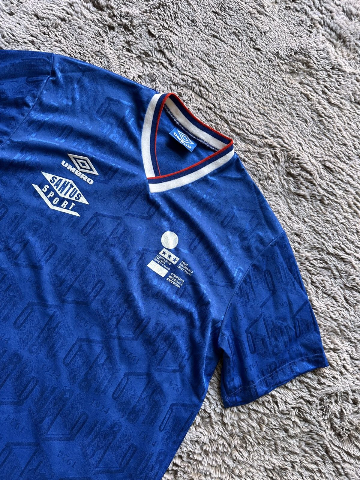 Umbro Umbro Santus 16 federazia ataliana football bleu Tee L Size US L / EU 52-54 / 3 - 5 Thumbnail