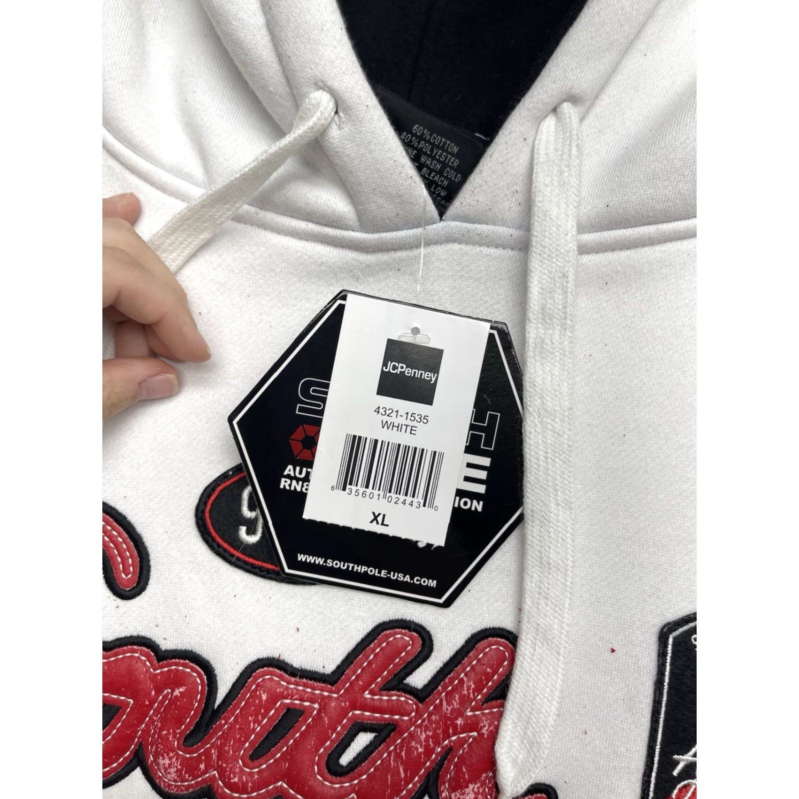 Southpole VINTAGE Southpole Hoodie Mens XL Hexagon Pullover Streetwear Hip Hop y2k Deadstock NWT Size US XL / EU 56 / 4 - 6 Thumbnail