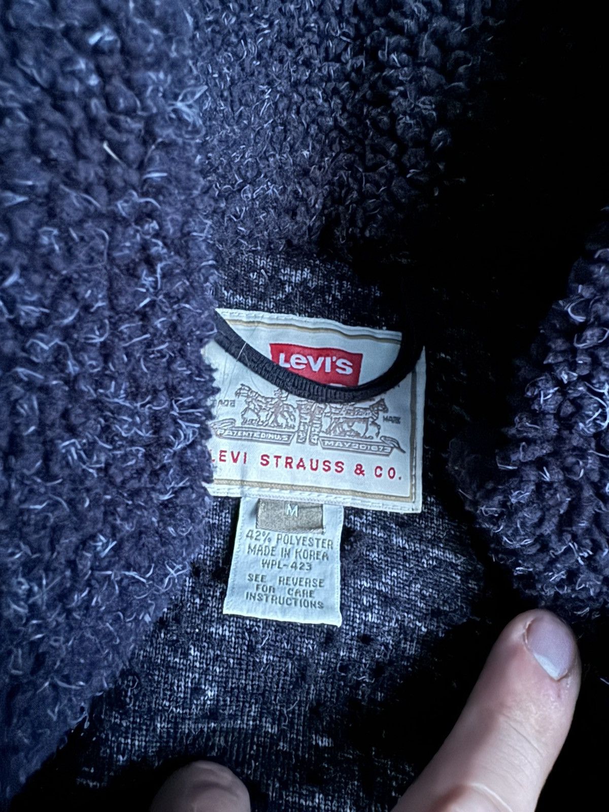Levi's × Levi's Vintage Clothing × Vintage 🥶Vintage Levi’s Oversized Sherpa cozy fleece Jacket Size US L / EU 52-54 / 3 - 4 Thumbnail