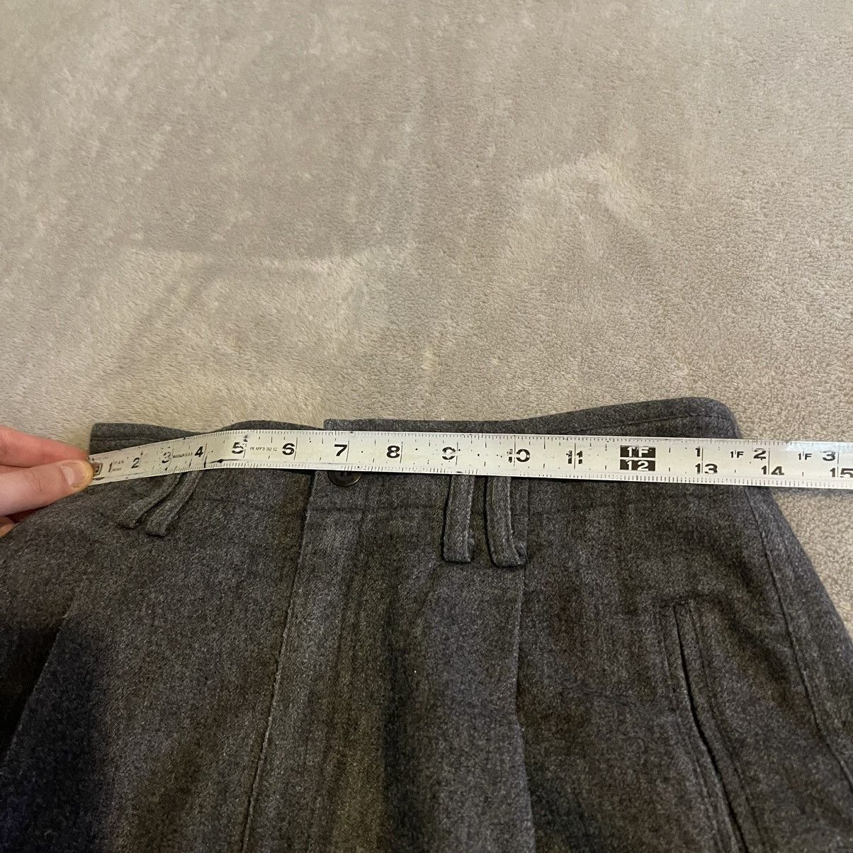 Other Vintage 90s Lizwear Petite Womens 8 Gray Wool Dress Pants Size 30" / US 8 / IT 44 - 4 Thumbnail
