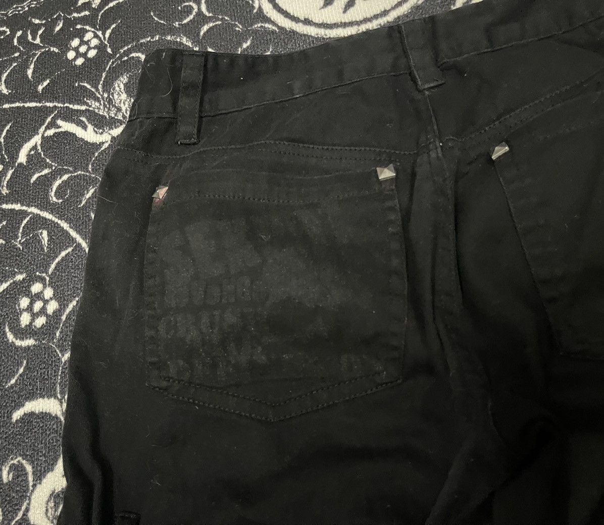 If Six Was Nine 2000s SEXPOT REVENGE BONDAGE PANT RARE DESIGN Size US 27 - 15 Thumbnail