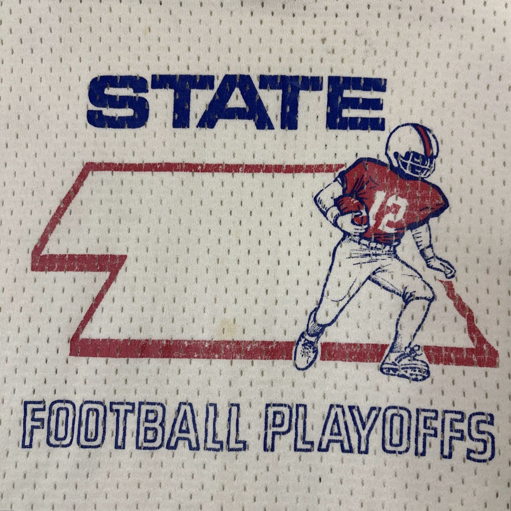 Vintage VINTAGE Promotional Jersey Nebraska State Playoffs Large White 80’s Graphic Jersey Mens L White 80s Football Shirt Size US L / EU 52-54 / 3 - 2 Thumbnail