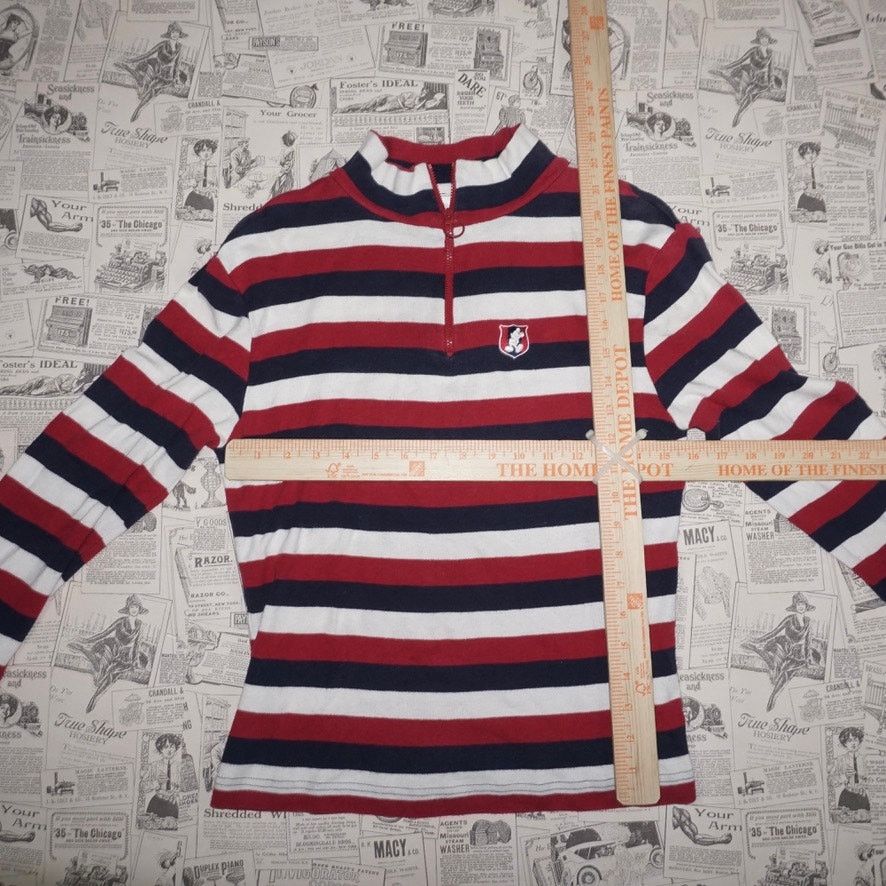 Disney Small - Vintage Y2K striped Mickey Mouse quarter zip t-shirt Size US S / EU 44-46 / 1 - 4 Thumbnail