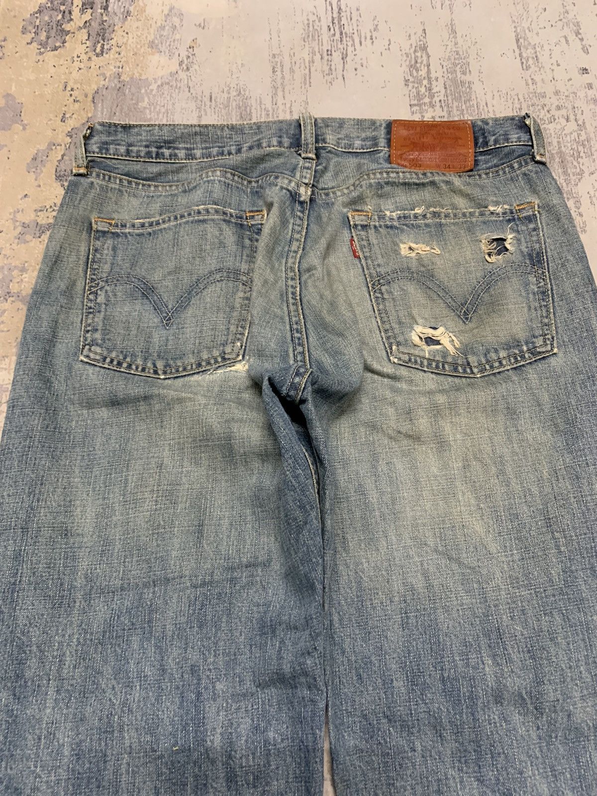 Levi's Vintage Levi's 503 Stone Wash Baggy Jeans 34x29.5 Size US 34 / EU 50 - 13 Thumbnail