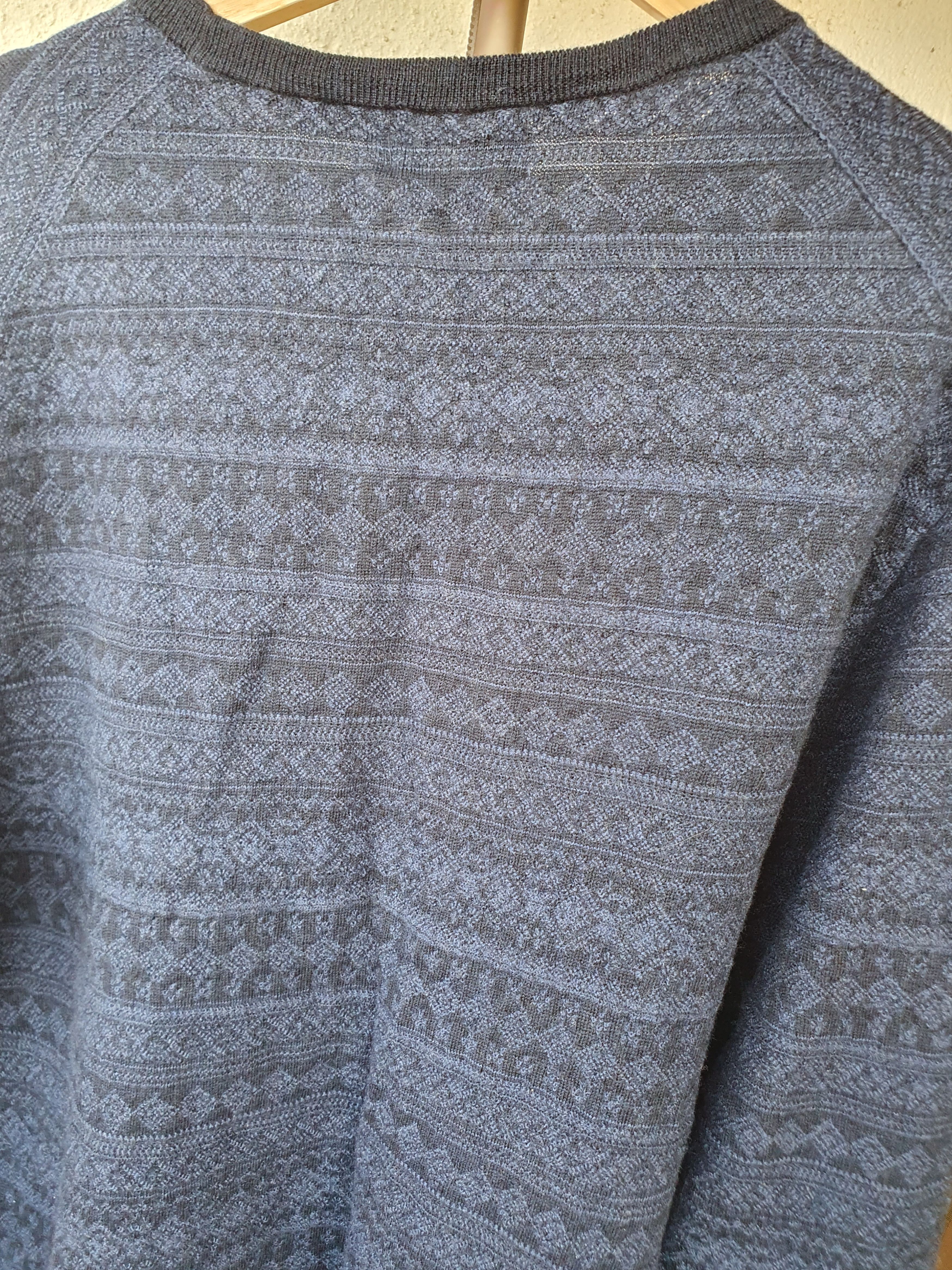 Polo Ralph Lauren Polo Ralph Lauren Fair Isle Blue Merino Wool Sweater XXL Size US XXL / EU 58 / 5 - 14 Thumbnail