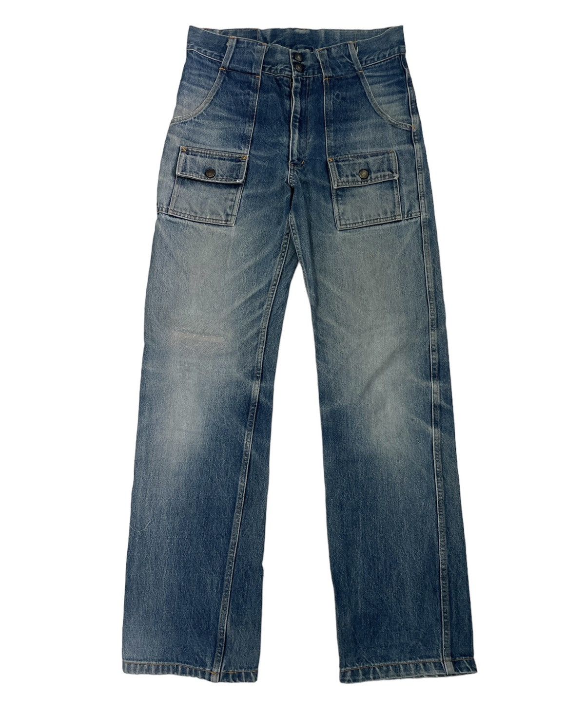 image of Kapital x Sugar Cane Co Vintage Sugar Cane Bushpant Jeans in Blue, Men's (Size 31)