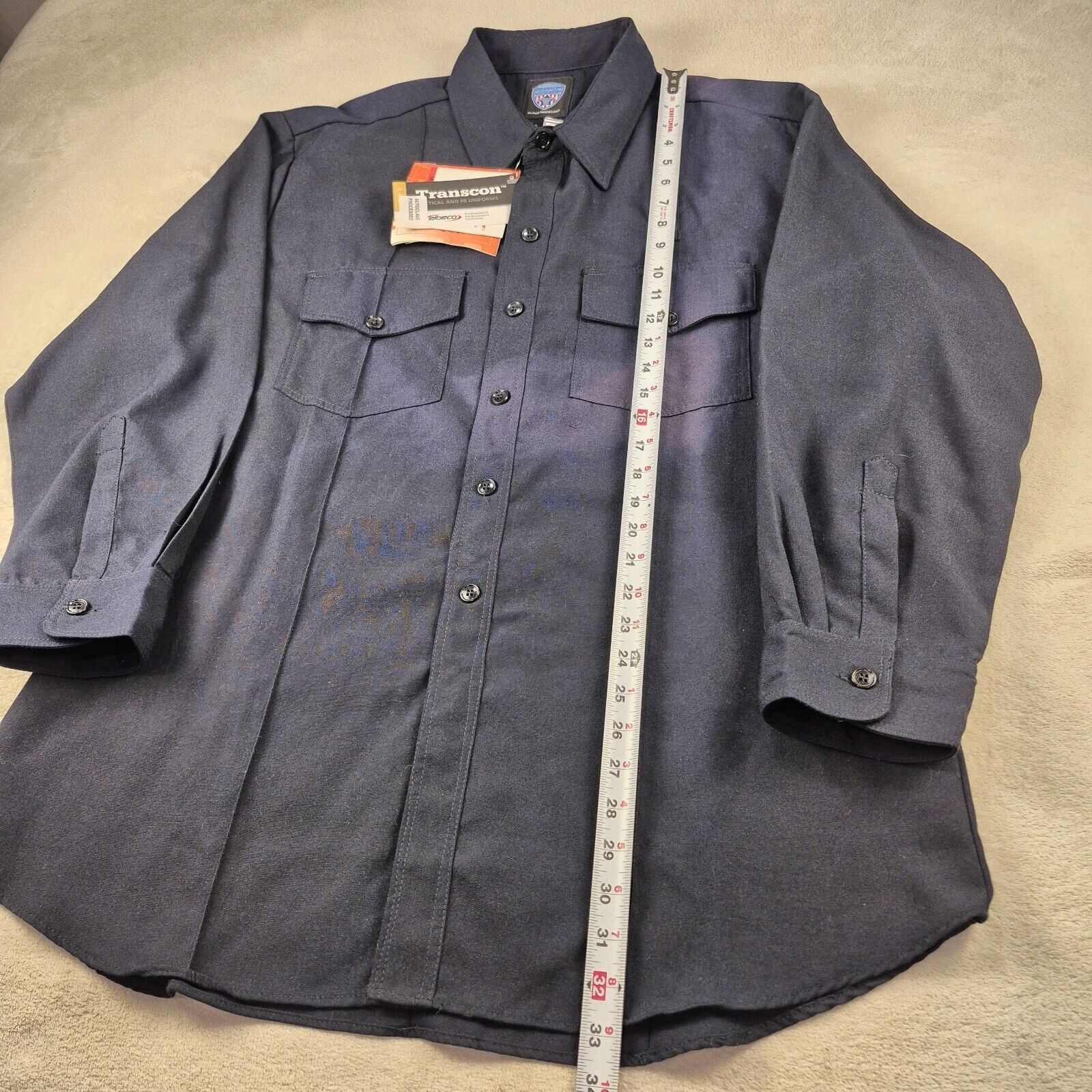 Uniform Wares Transcon Uniform Flame-Resistant Button Shirt XXL Defects Size US XXL / EU 58 / 5 - 3 Thumbnail