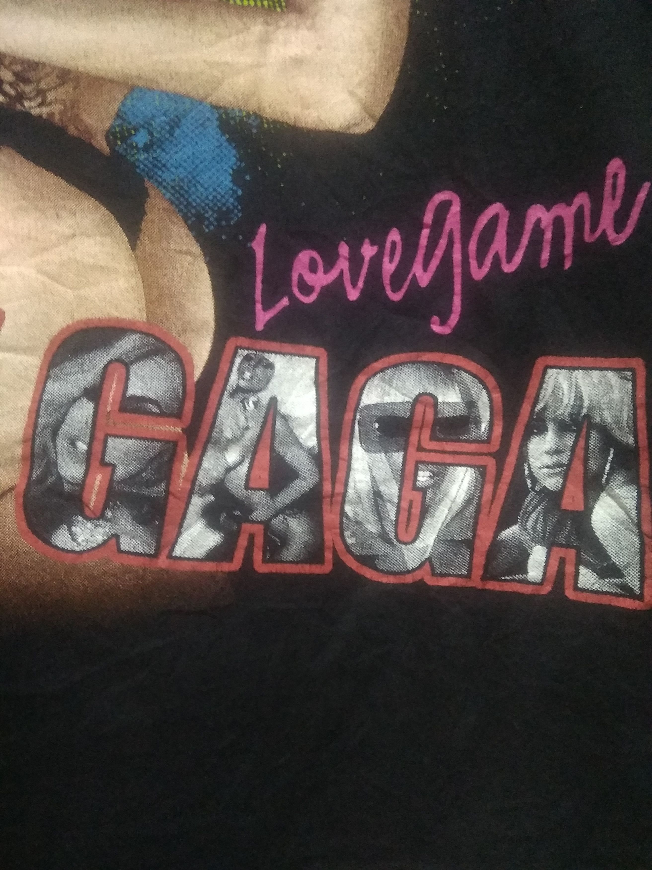 Rap Tees Sick 🔥Rare Vtg Lady Gaga 2008 Love Game t shirt Size US L / EU 52-54 / 3 - 3 Thumbnail