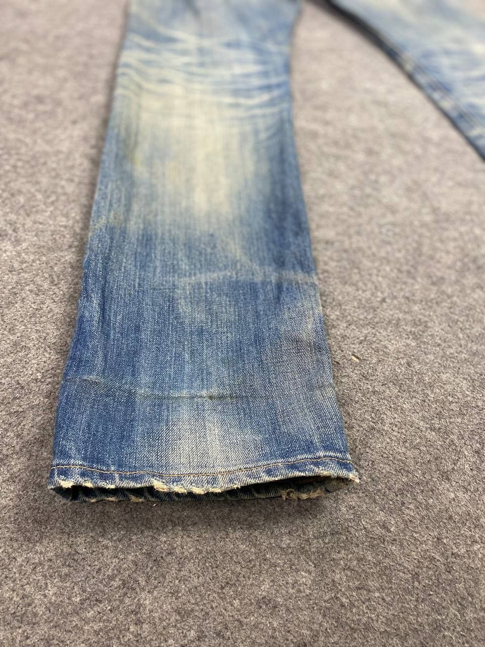 Japanese Brand red card blue work japan distressed denim nice design Size US 34 / EU 50 - 6 Thumbnail