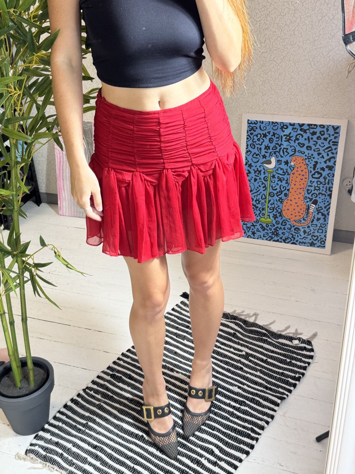 Morgan De Toi VINTAGE MORGAN DE TOI RUSHES 2000s MINI SKIRT Size 28" / US 6 / IT 42 - 8 Thumbnail