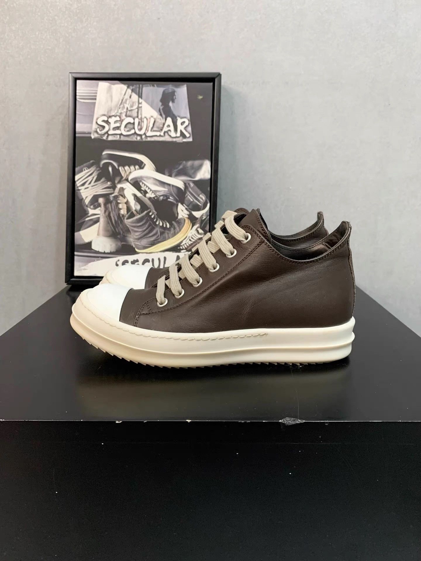 Rick Owens Rick Owens Main Line Leather Sneakers K34 Size US 5 / IT 35 - 3 Thumbnail