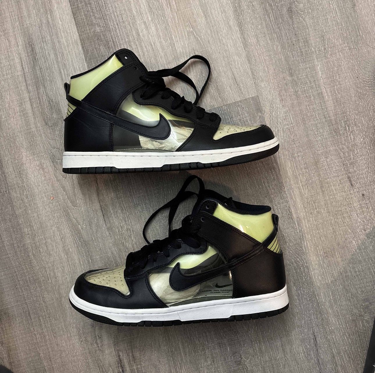Comme des Garcons × Nike Comme des Garçons x Dunk High Retro 'Clear' Size US 9 / EU 42 - 1 Thumbnail