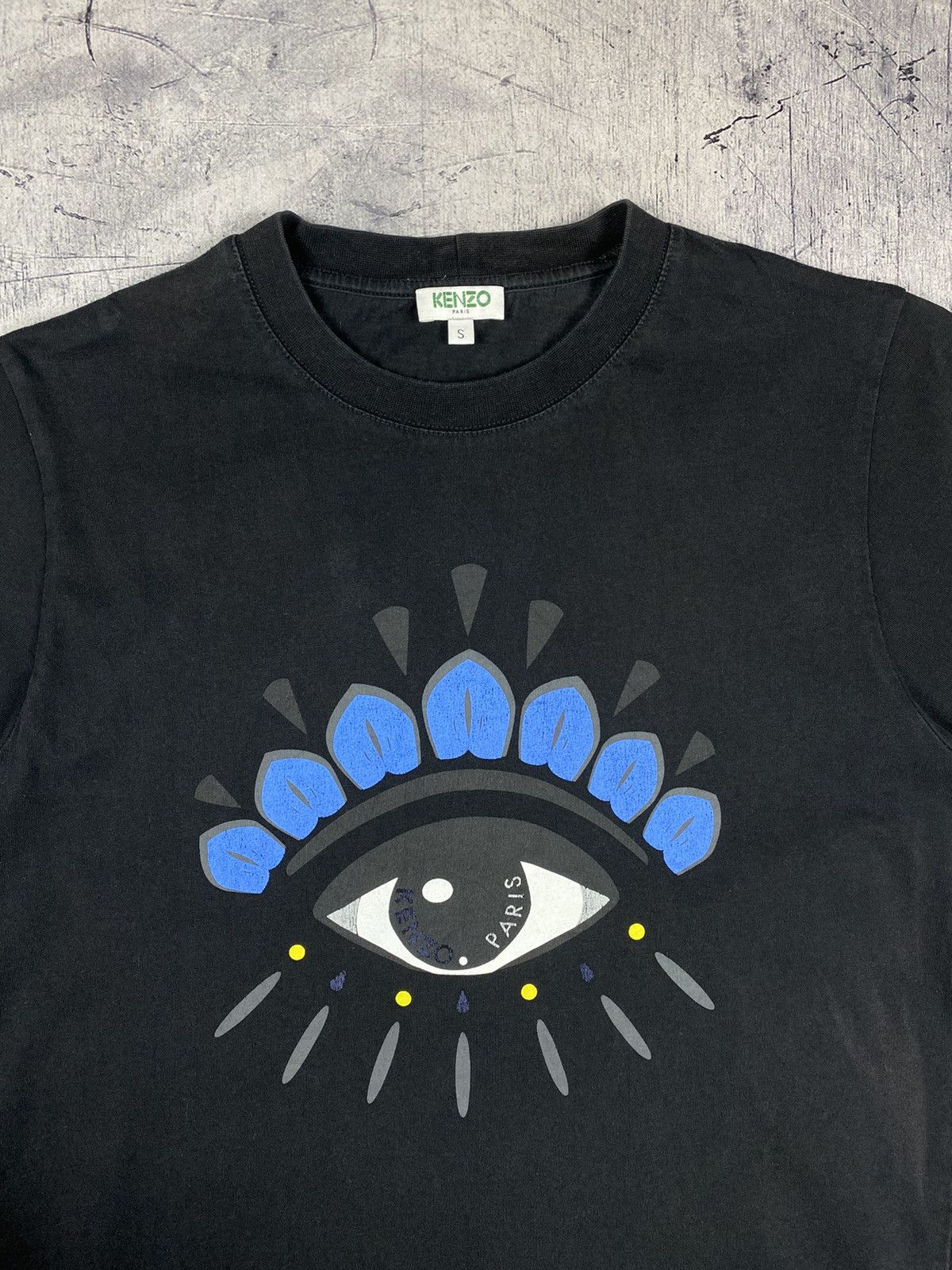 Kenzo Vintage Kenzo Paris Eye Big Logo Designer Luxury Tee Size US S / EU 44-46 / 1 - 6 Thumbnail