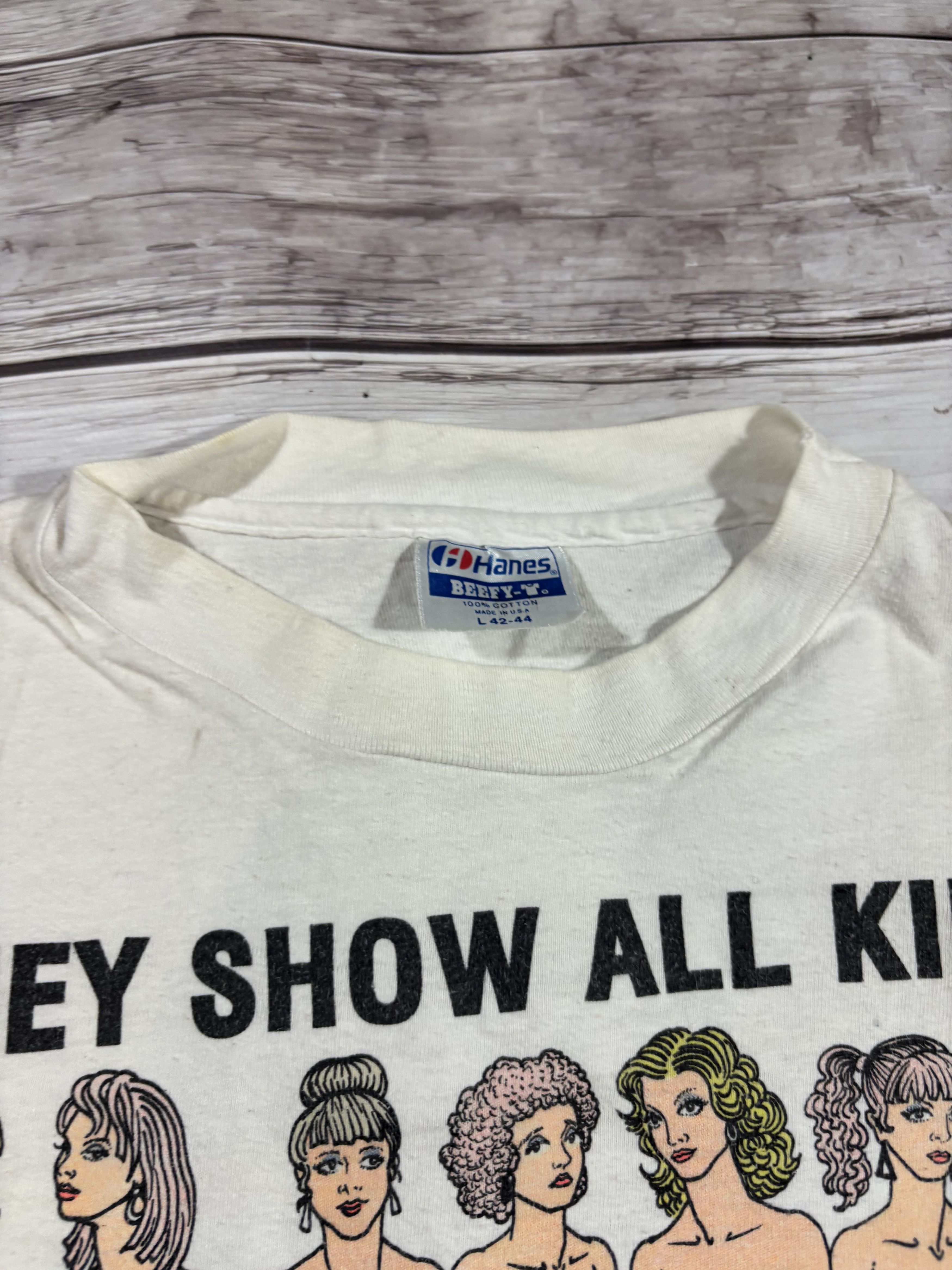 4GSELLER Hysteric Glamour Style “ Sexy Porno ” Naked Tits Humor Tee Size US L / EU 52-54 / 3 - 6 Thumbnail