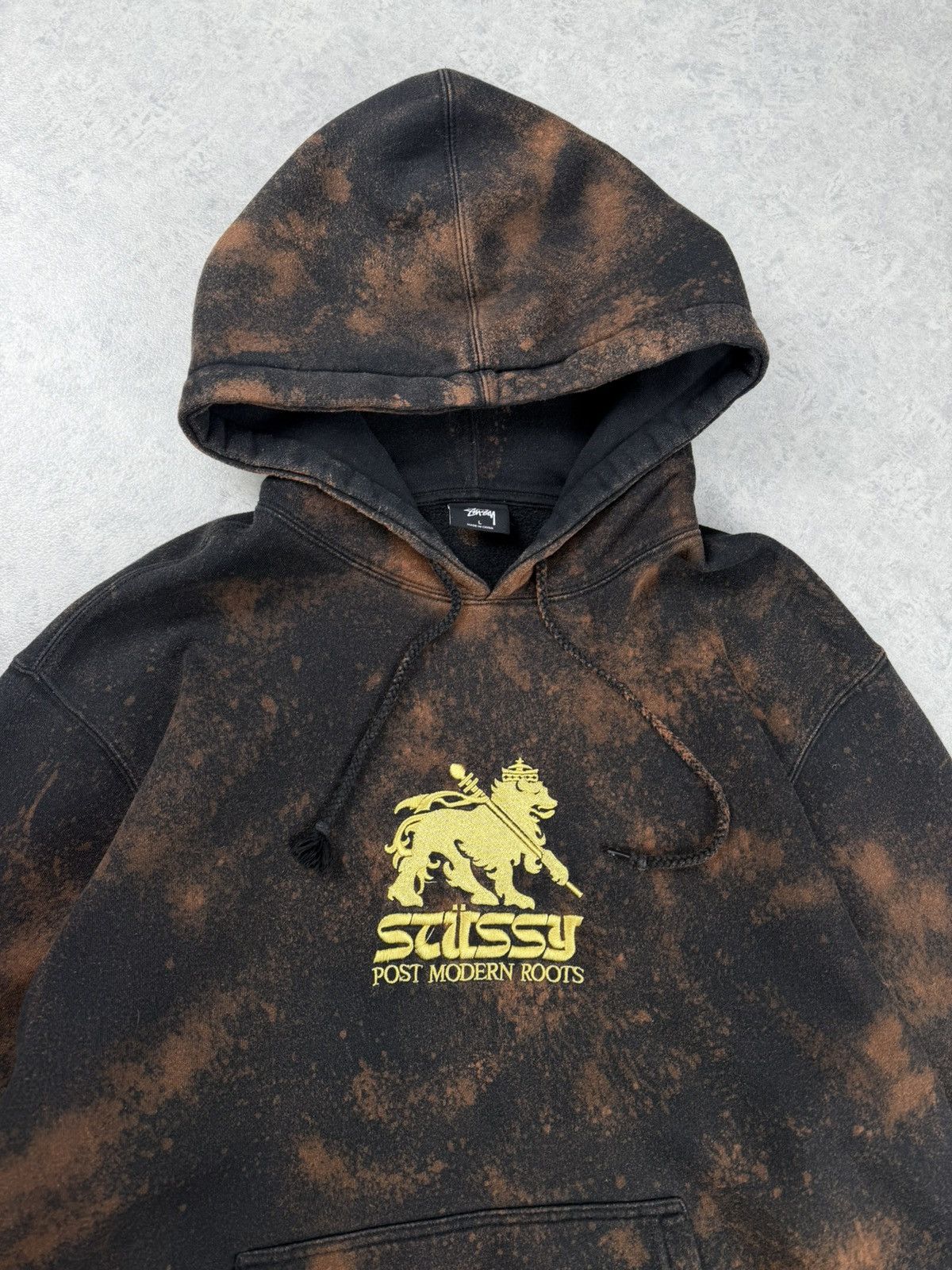 Stussy Stussy Custom Tie Dye Post Modern Roots Hoodie Size L Size US L / EU 52-54 / 3 - 4 Thumbnail
