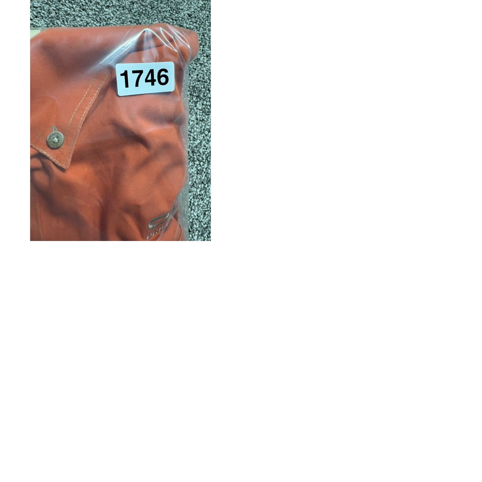 Vintage Game Guard Shirt Mens XL Orange Short Sleeve Button-Up Padded Shoulder Patch Pocket Outdoor Casual Workwear Size US XL / EU 56 / 4 - 9 Thumbnail