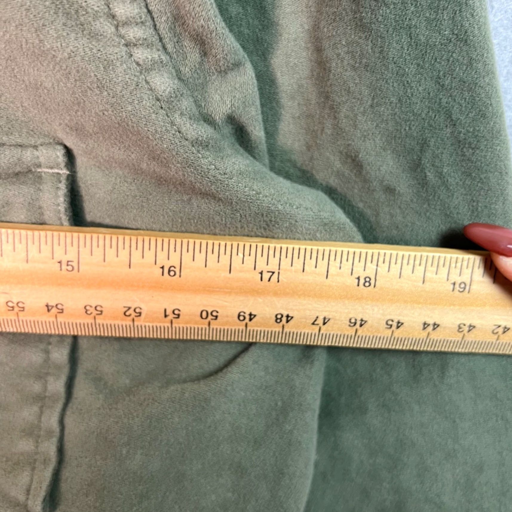 Olive VINTAGE British Moleskin Mens Size Small Olive Green Button-Down Shirt 100% Cotton Size US S / EU 44-46 / 1 - 5 Thumbnail