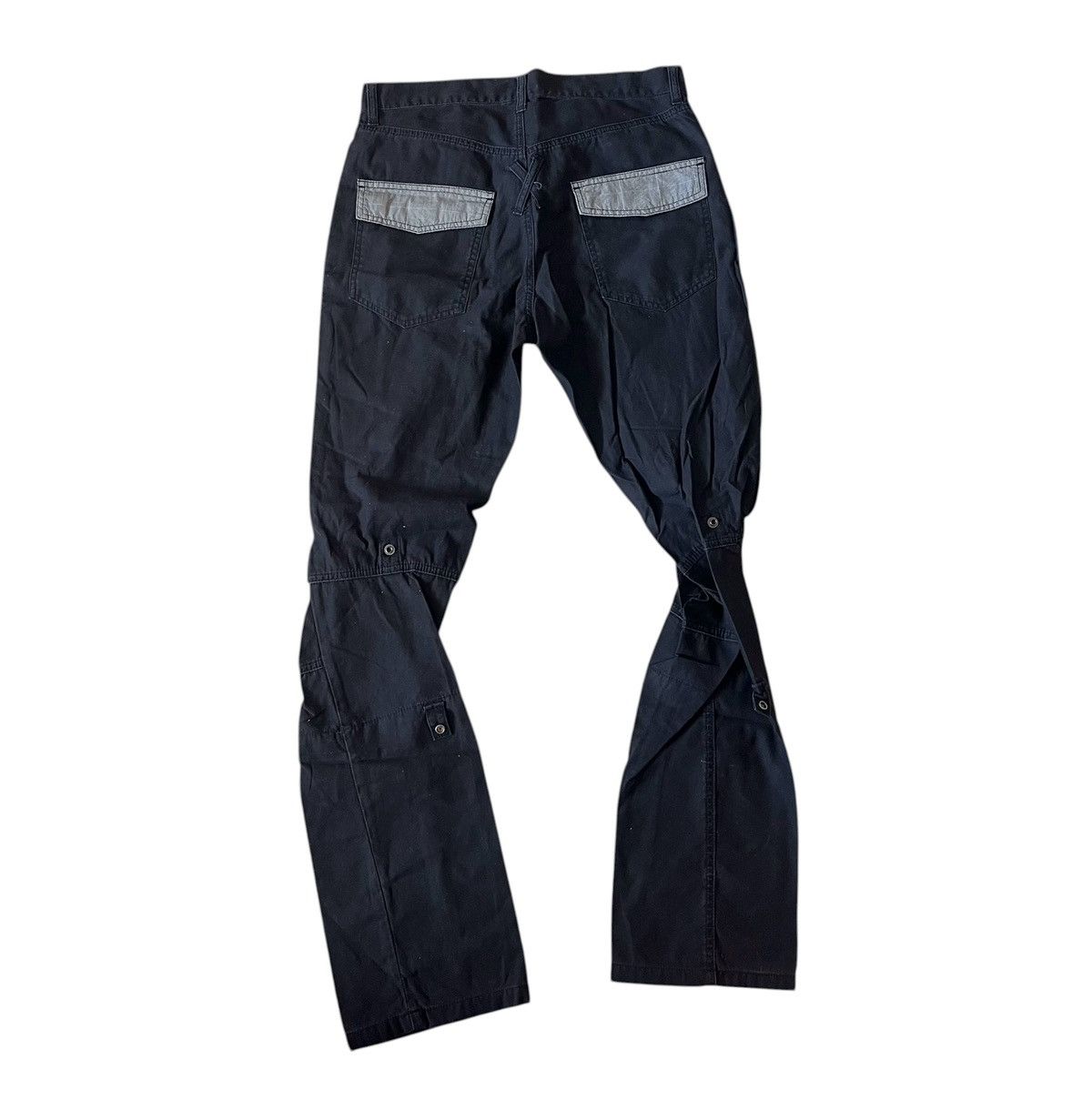 PPFM Vintage ppfm moto inspired tactical double waist cargo pants Size US 31 - 8 Thumbnail