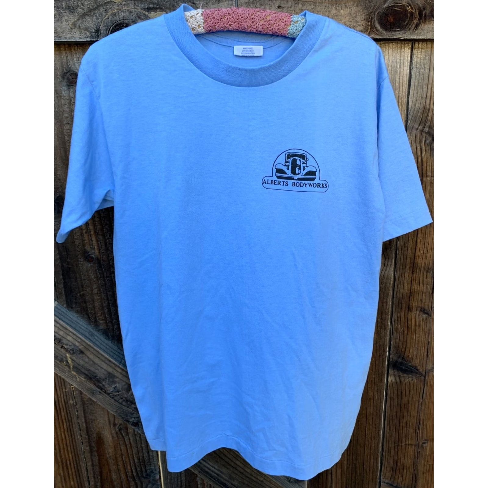 Vintage VINTAGE National Fifty Fifty T-Shirt Men's M Blue Cotton Polyester Car Graphic 1980s Size US M / EU 48-50 / 2 - 6 Thumbnail