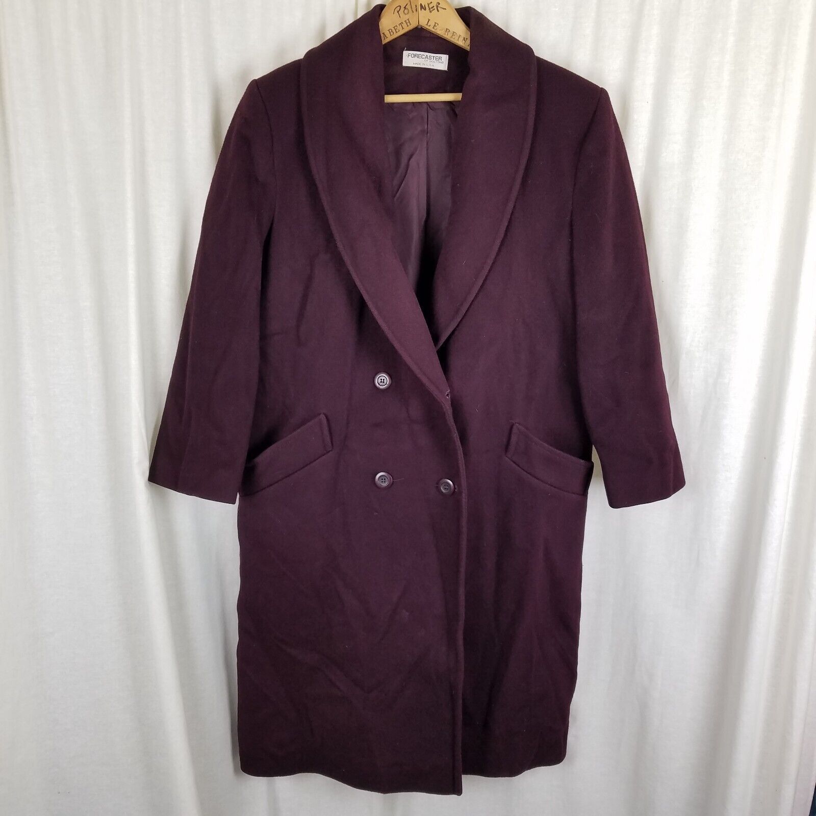 Vintage Vtg Forecaster Shawl Collar Double Breasted Wool Peacoat 13 Size XL / US 12-14 / IT 48-50 - 1 Thumbnail