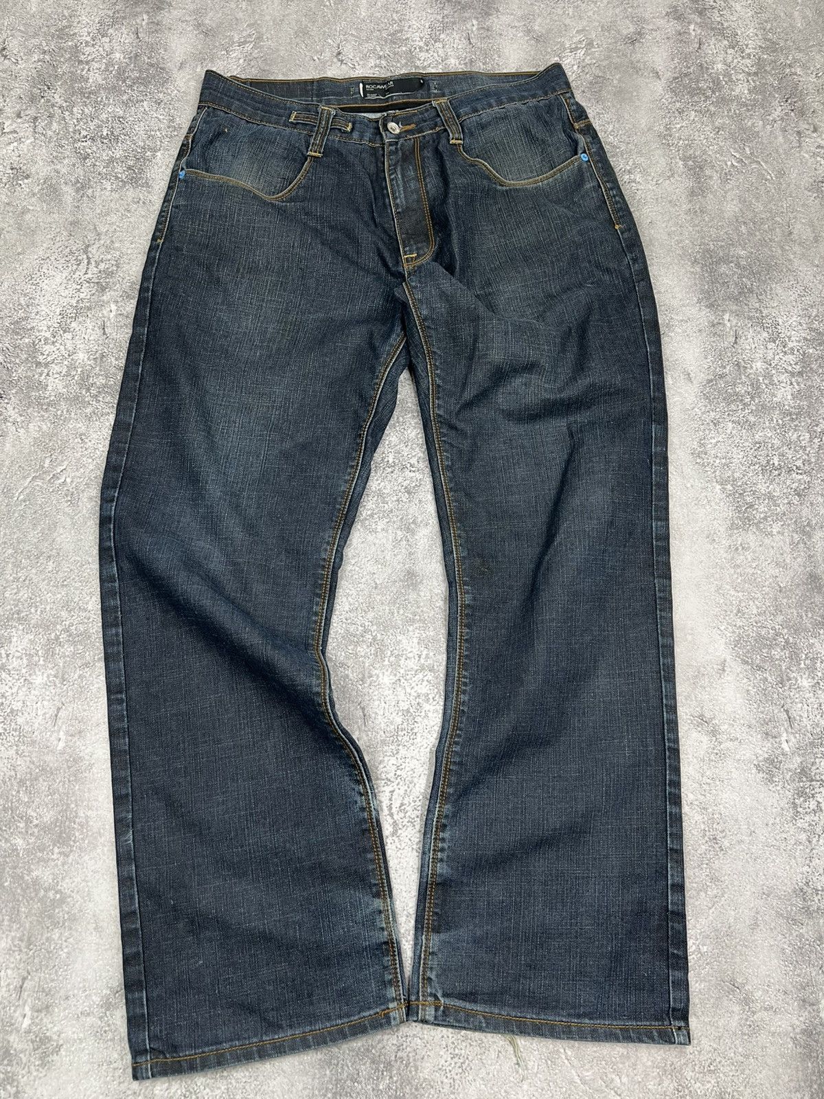 Rocawear Rocawear Mens Blue Denim Pants Jeans Wide Sk8 Size US 36 / EU 52 - 2 Thumbnail