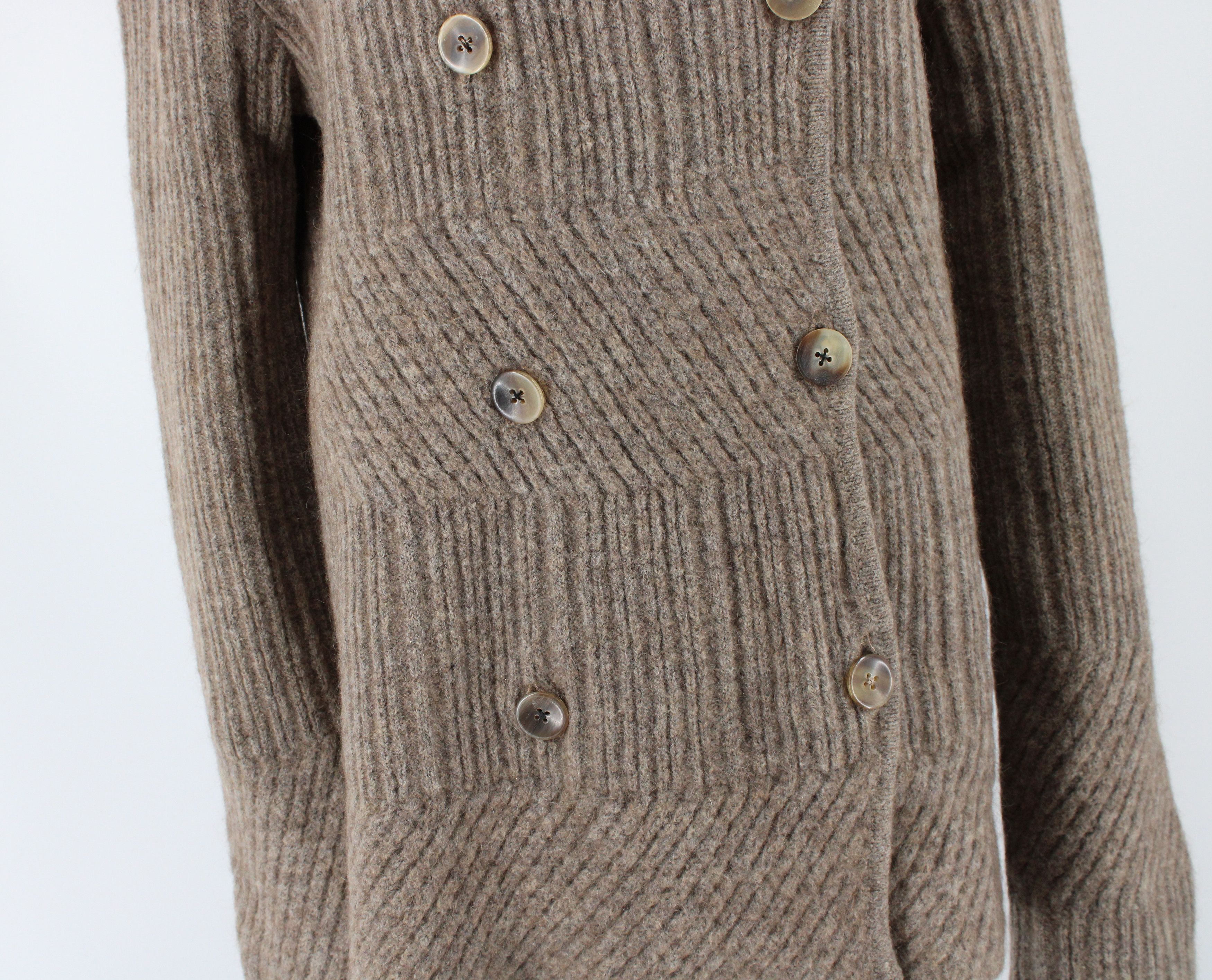 Ann Demeulemeester Ann D Artisanal Oversized Double-breasted Knit Size XS / US 0-2 / IT 36-38 - 5 Thumbnail