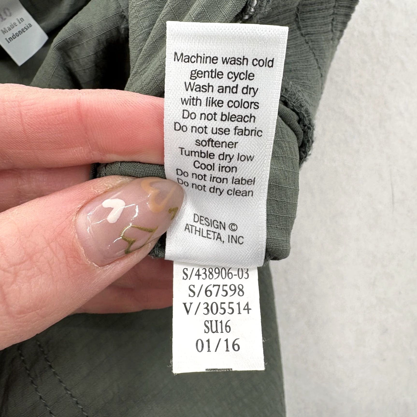 Athleta Athleta Womens Jogger Pants 10 Green Nylon Stretch Zip Pockets Hiking Athleisure Tapered Pocketed Lightweight Woven Size 32" / US 10 / IT 46 - 6 Thumbnail