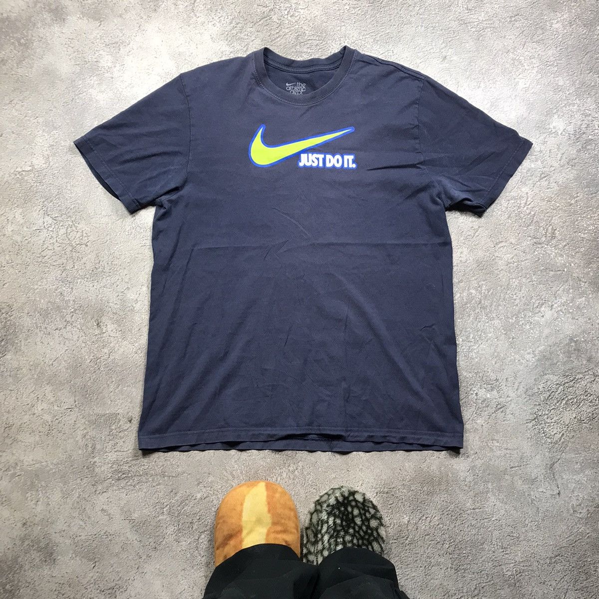 Vintage Vintage 90s Nike Swoosh Graphic Tee Streetwear Y2K Washed XL Size US XL / EU 56 / 4 - 1 Thumbnail