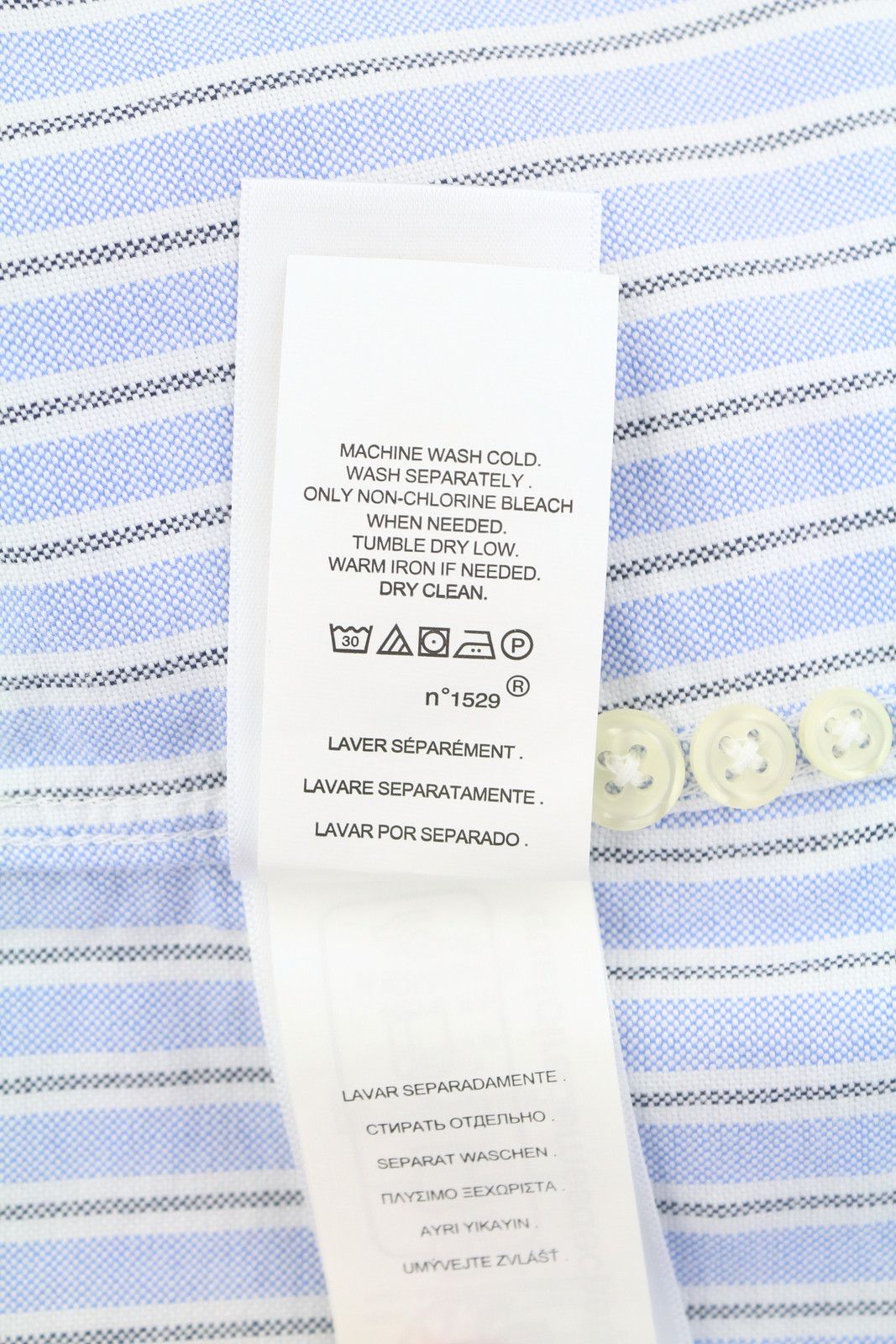 Ralph Lauren L Blue Striped Custom Fit Button-Down Neck Logo 87017 Size US L / EU 52-54 / 3 - 10 Thumbnail