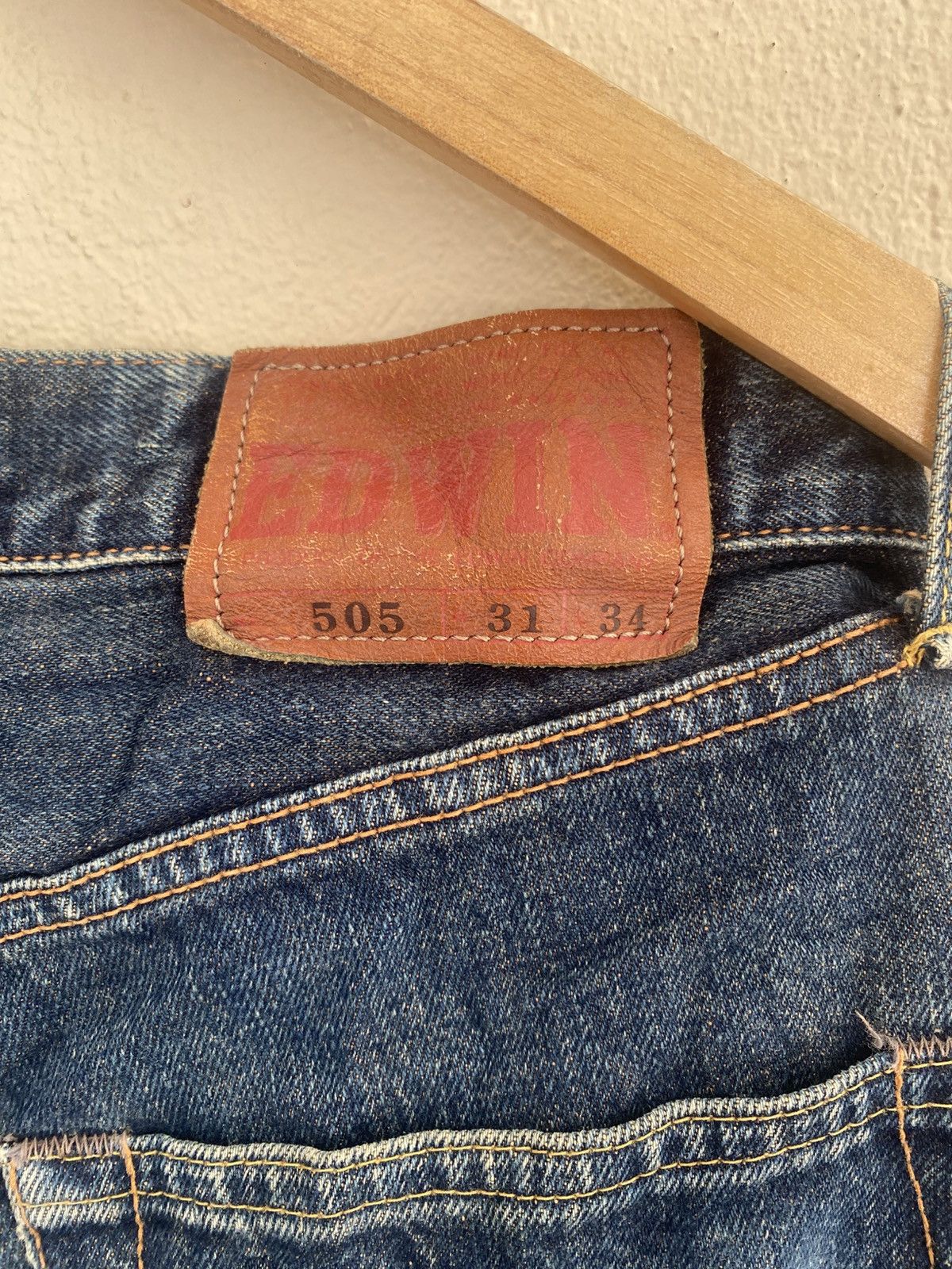 Edwin Edwin 505 Selvedge Distressed Denim Size US 31 - 8 Thumbnail
