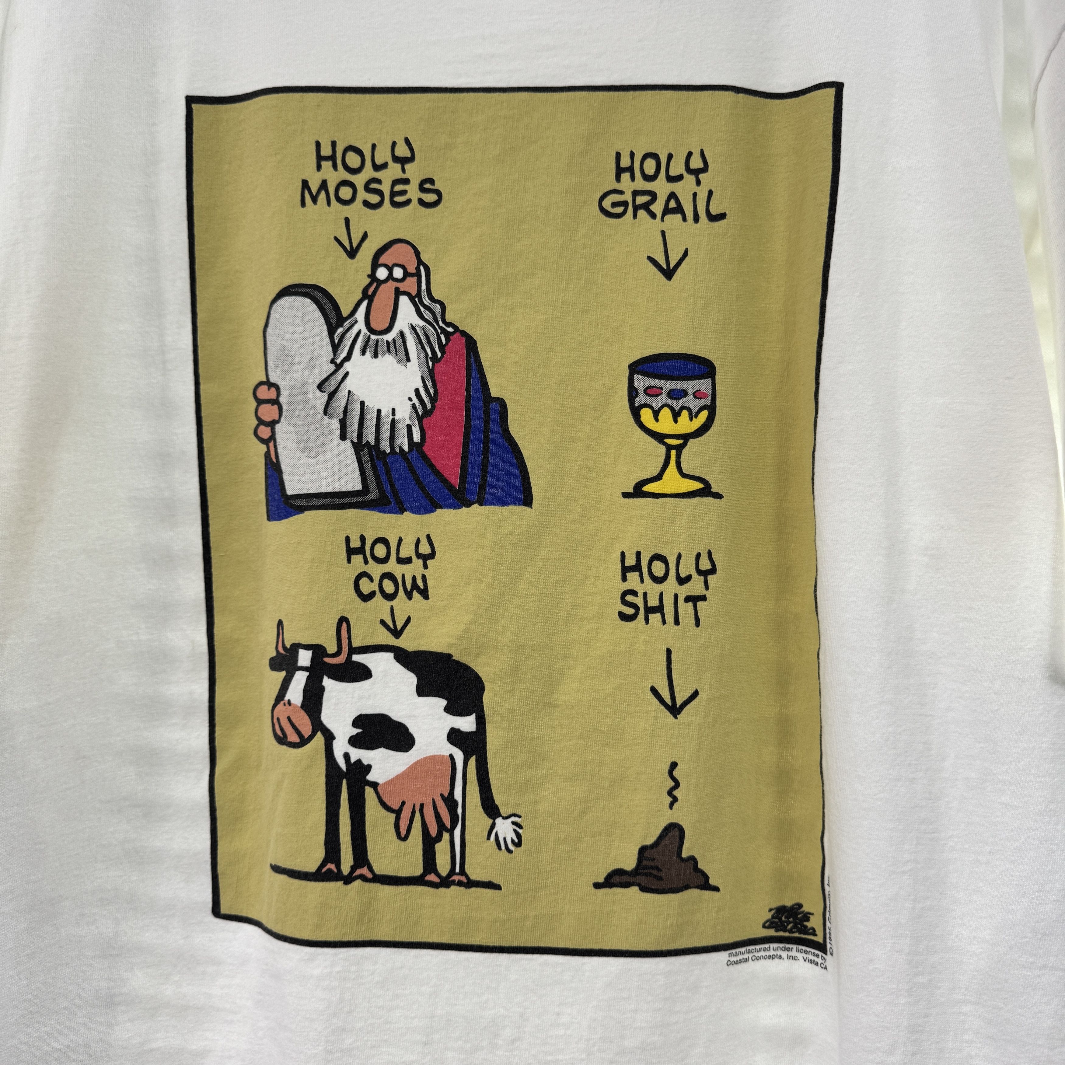 Vintage Vintage 90s Holy Parody Humor Tee Size US XL / EU 56 / 4 - 3 Thumbnail