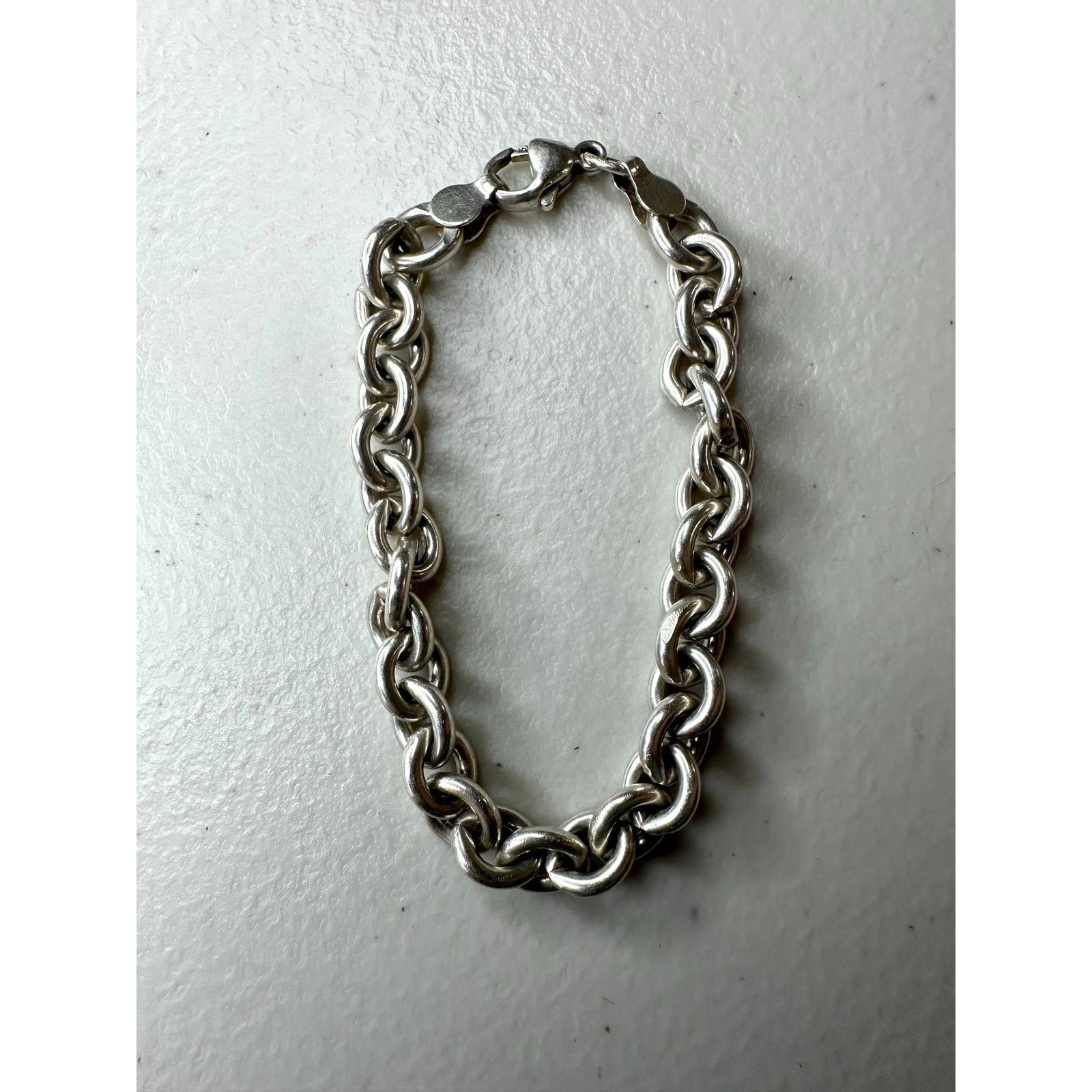 & Other Stories 925 Sterling Silver Rolo Belcher Link Chain Bracelet Heavy Size ONE SIZE - 1 Thumbnail