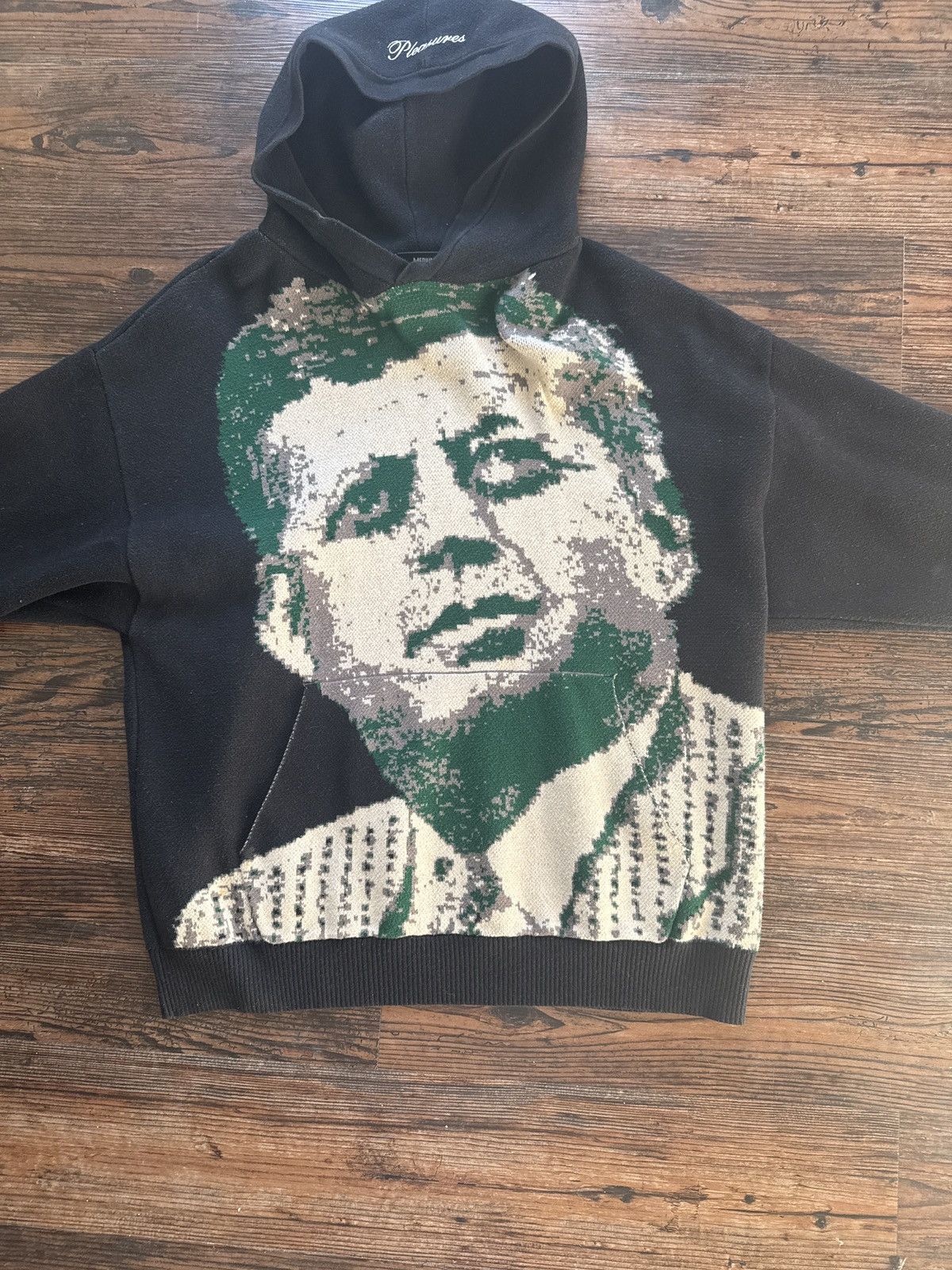Pleasures JFK Pleasure Knit Hoodie Size US M / EU 48-50 / 2 - 1 Thumbnail