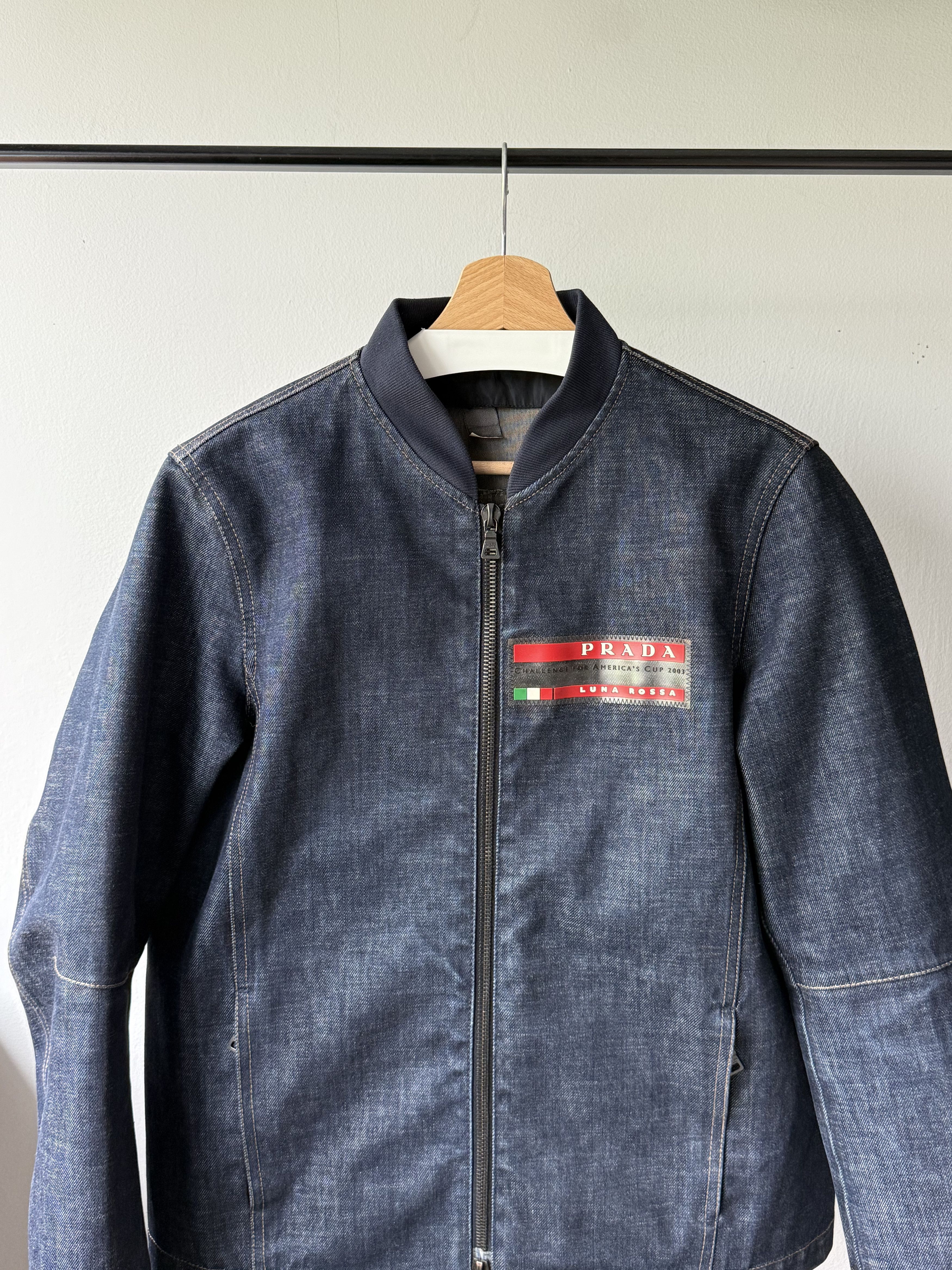 Prada Prada Luna Rossa 2003 America's Cup Gore-Tex Denim Jacket Size US S / EU 44-46 / 1 - 4 Thumbnail