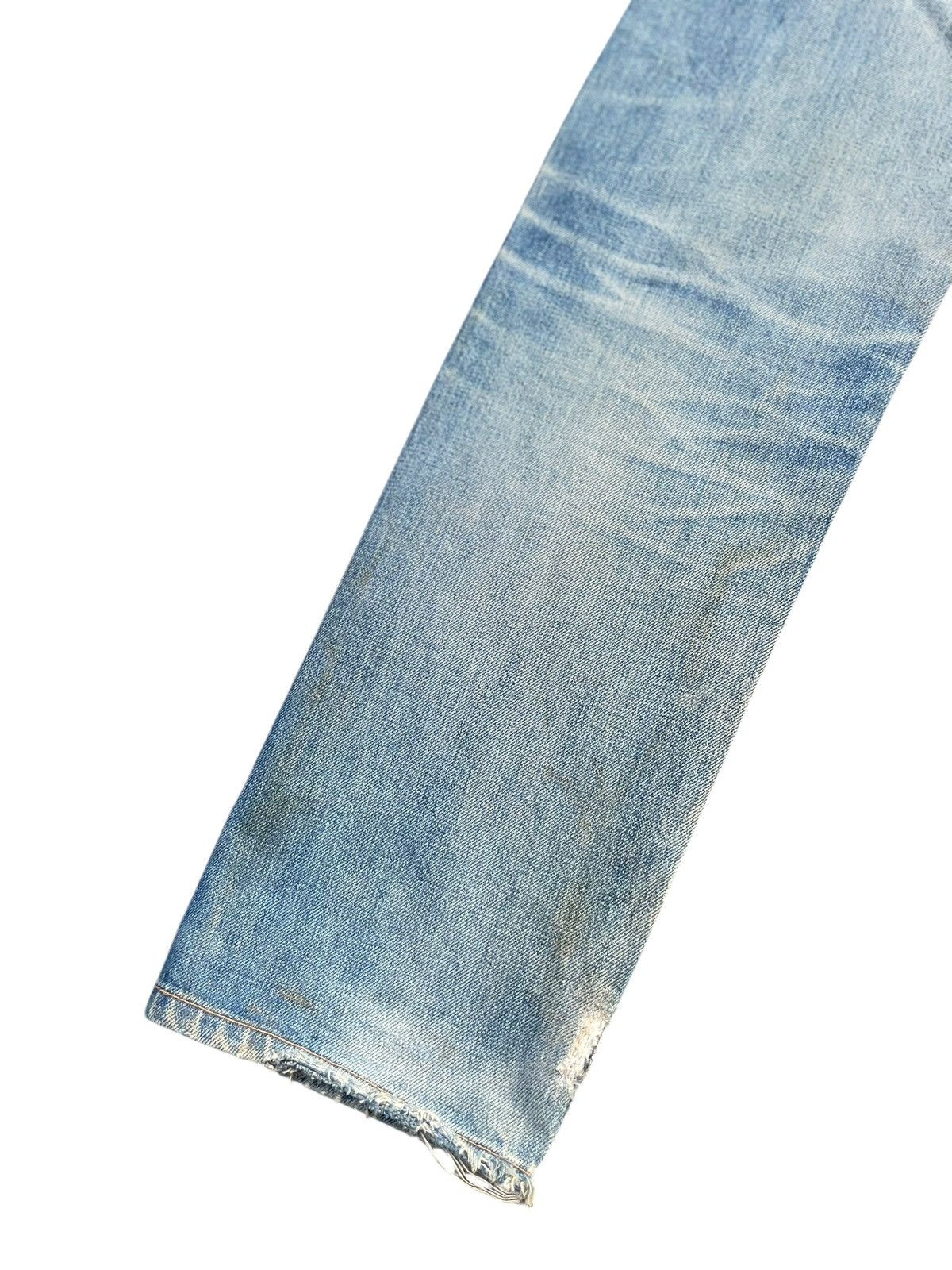 HRMTG Vintage Iron HR Market Selvedge Distresed Denim Size US 31 - 11 Thumbnail