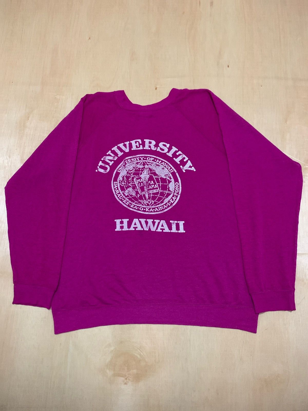Vintage Vintage 80s University Hawaii Sweatshirt Size US L / EU 52-54 / 3 - 2 Thumbnail