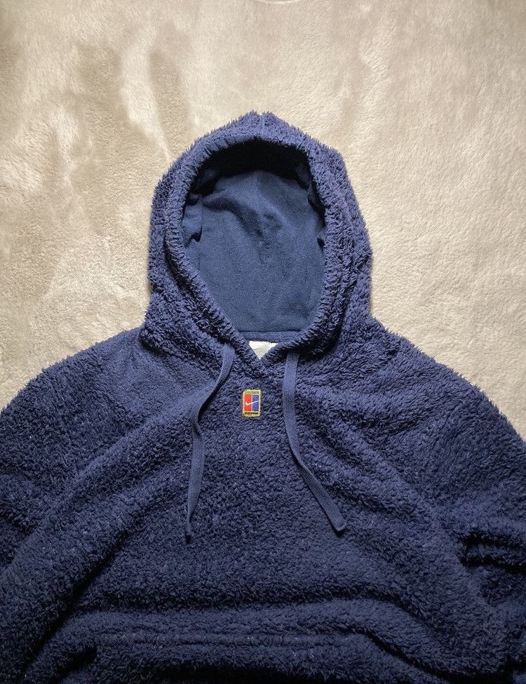 Nike × Vintage ⛩️Nike Court Hoodie Center Logo Fleece y2k vintage 90s rare ⛩️ Size US L / EU 52-54 / 3 - 3 Thumbnail