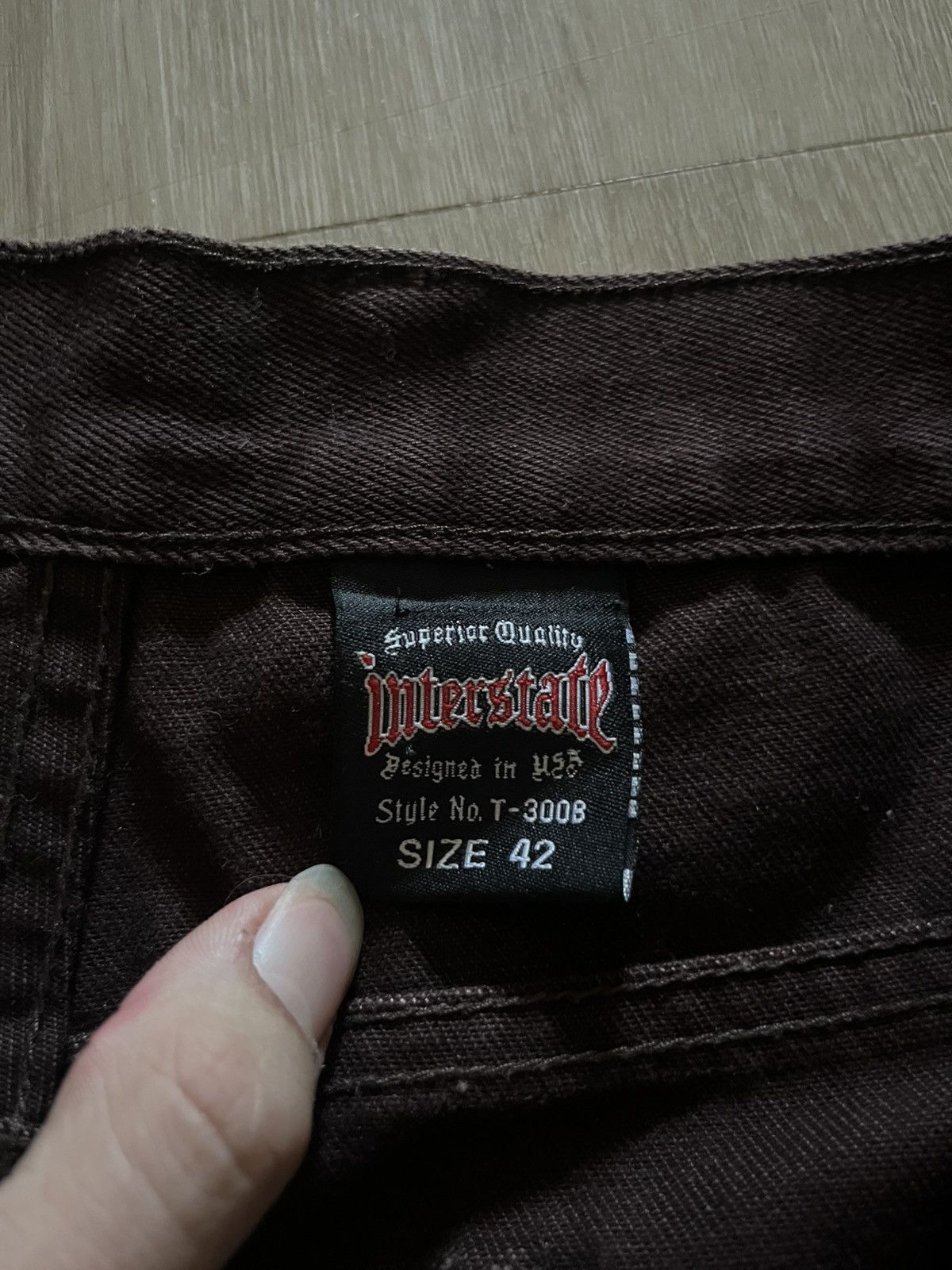 Other Vintage Baggy Interstate Jeans Size US 42 / EU 58 - 4 Thumbnail