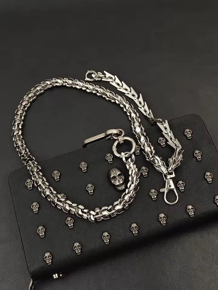 Jewelry Dragon Head Pants Chain for Men Women,Jeans Chain,Keys Chain Size ONE SIZE - 2 Thumbnail