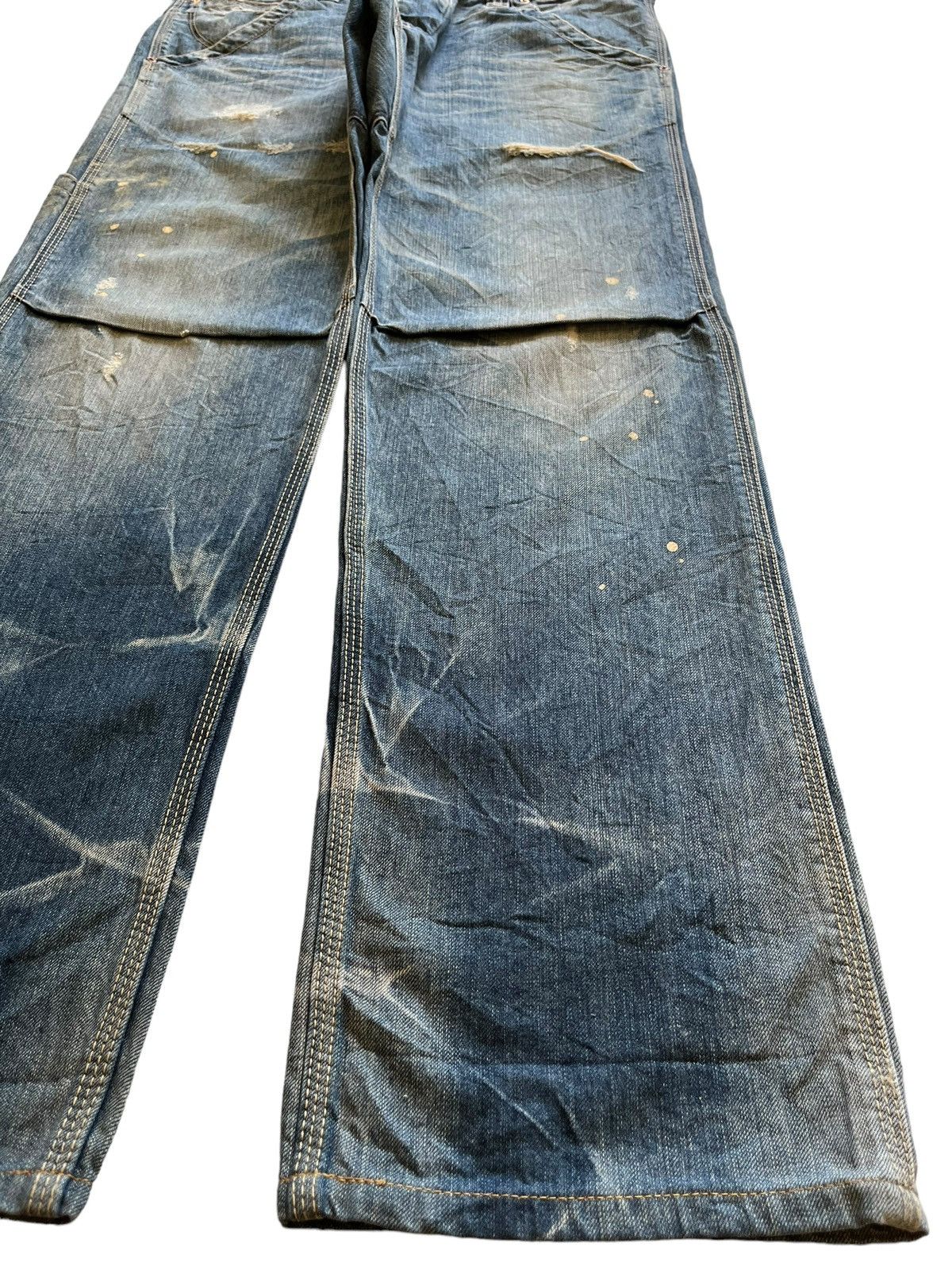 Japanese Brand Vintage Japanese Brand Acid Wash Carpenter Baggy Jeans Size US 34 / EU 50 - 8 Thumbnail