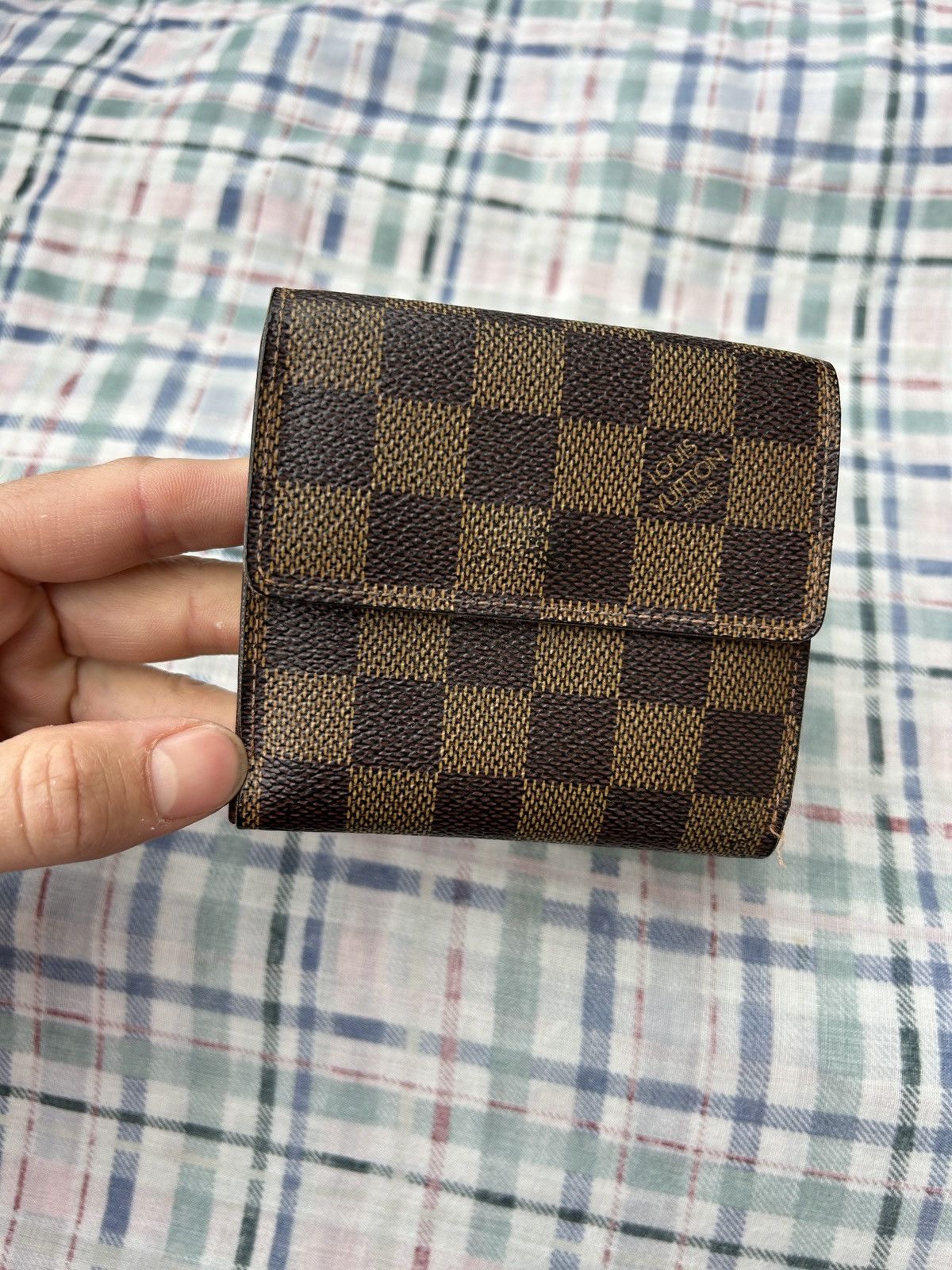 Louis Vuitton Authentic Louis Vuitton Damier Ebene Elise Wallet Size ONE SIZE - 6 Thumbnail