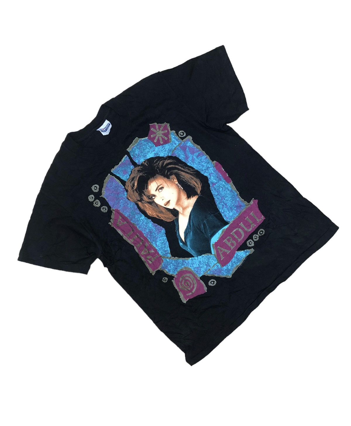 Band Tees 1990 PAULA ABDUL RAP TEE DOUBLE SIDED GRAPHIC BAND T-SHIRT Size US M / EU 48-50 / 2 - 1 Thumbnail